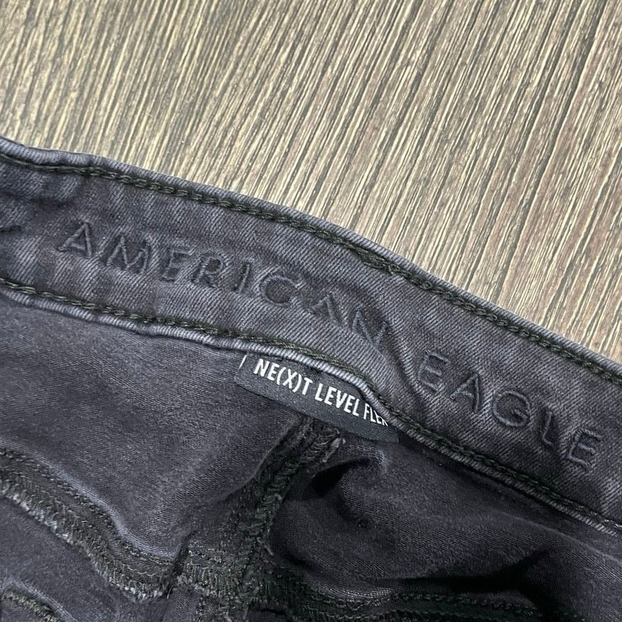 American Eagle Outfitters American Eagle Mens Straight Jeans Distressed Black Sz 29x30 Size US 29 - 7 Thumbnail