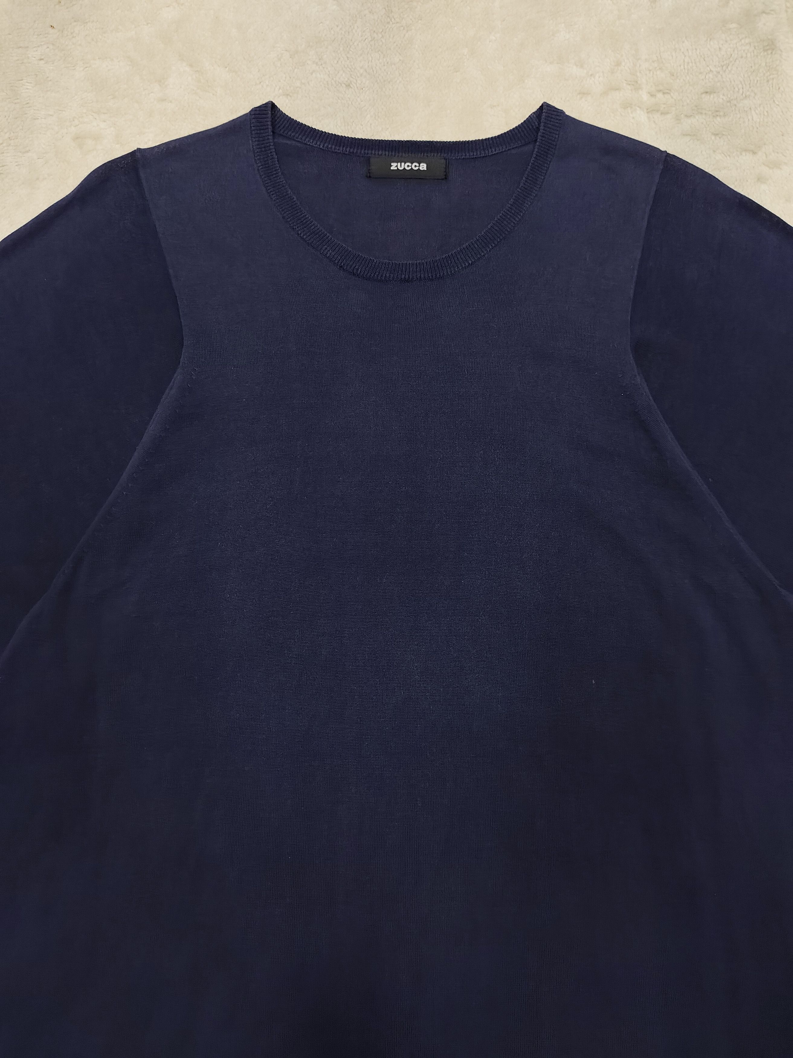 Zucca 🇯🇵 Zucca 🇯🇵 by Issey Co Navy Sweatshirt Midi Dress Size L / US 10 / IT 46 - 2 Thumbnail