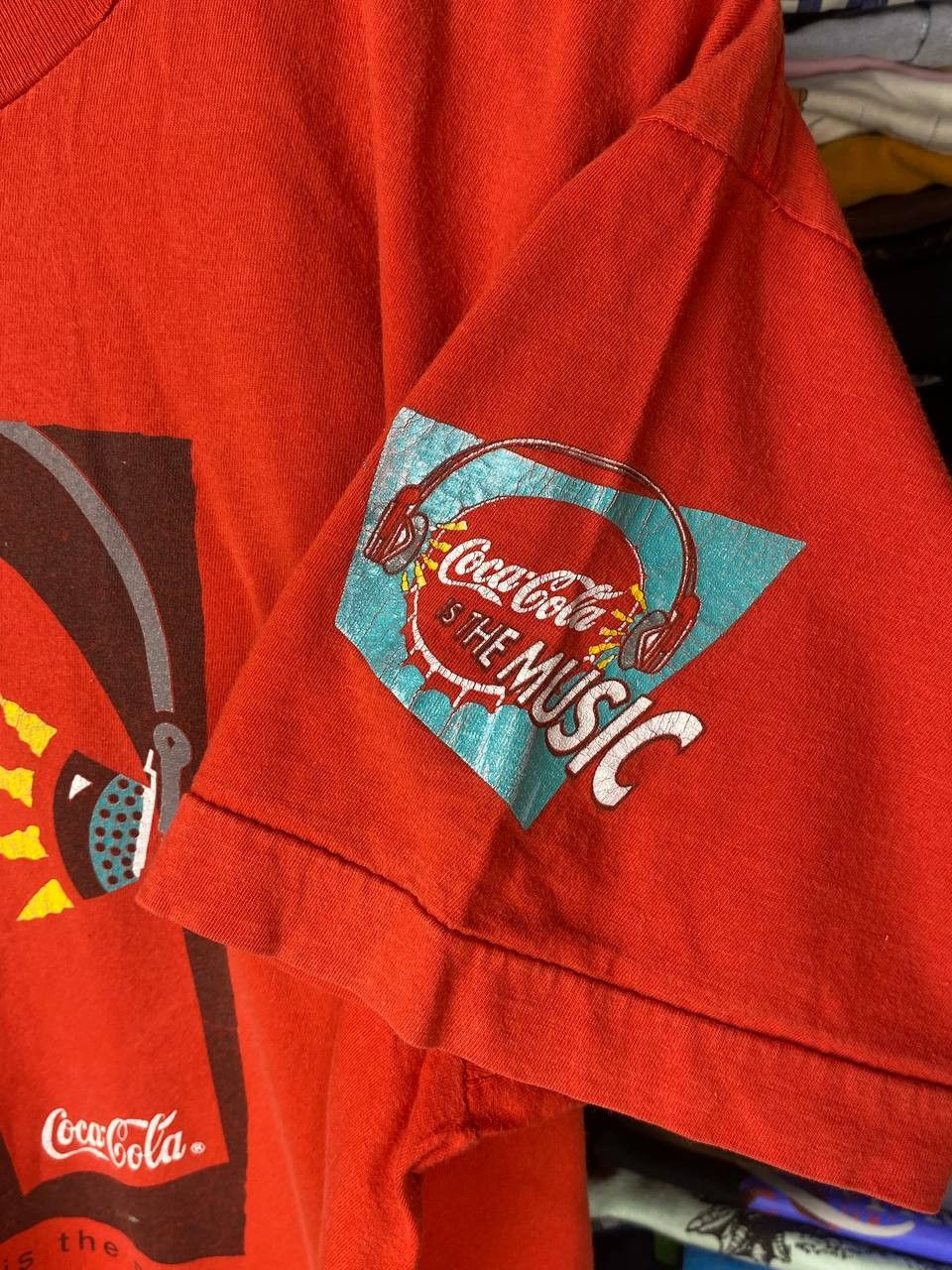 Coca Cola Vintage Coca Cola Is The Music 1993 Promo Graphic Tee Size US XL / EU 56 / 4 - 7 Thumbnail