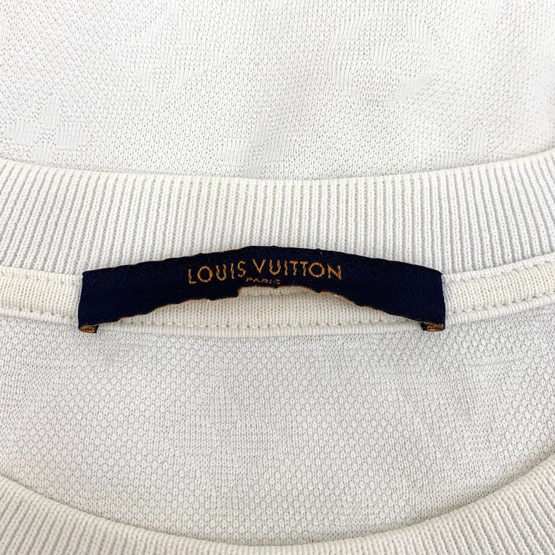 Louis Vuitton Louis Vuitton white logo full print short sleeves Size US XL / EU 56 / 4 - 5 Thumbnail