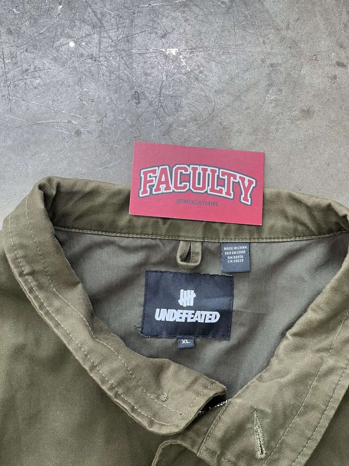 Undefeated Undefeated Military Multi Pocket Army Jacket Coat Olive XL Size US XL / EU 56 / 4 - 3 Thumbnail