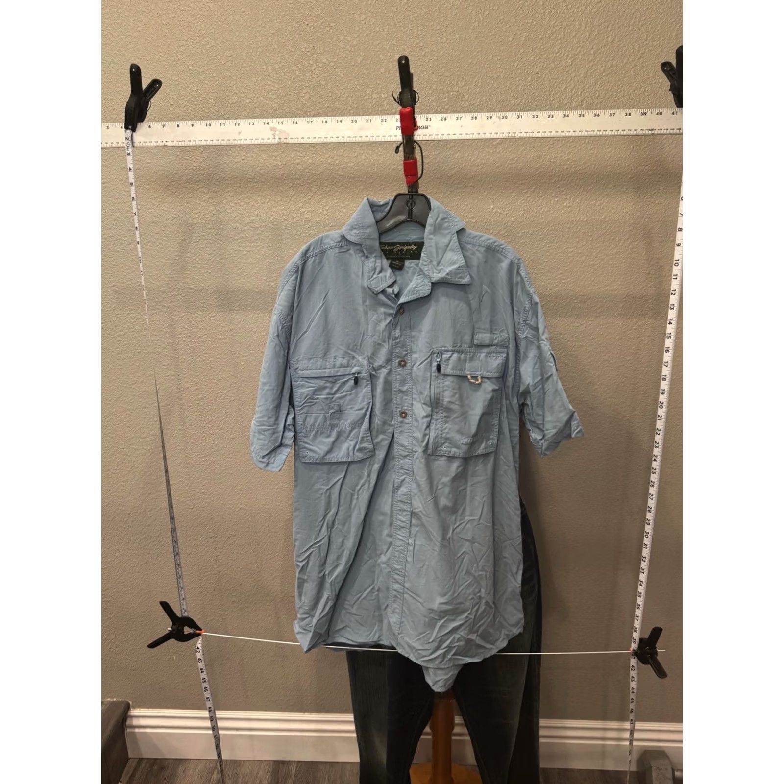 Vintage Shaw Grigsby SHORT SLEEVE BUTTON UP SHIRT XL Mens Size US XL / EU 56 / 4 - 2 Thumbnail