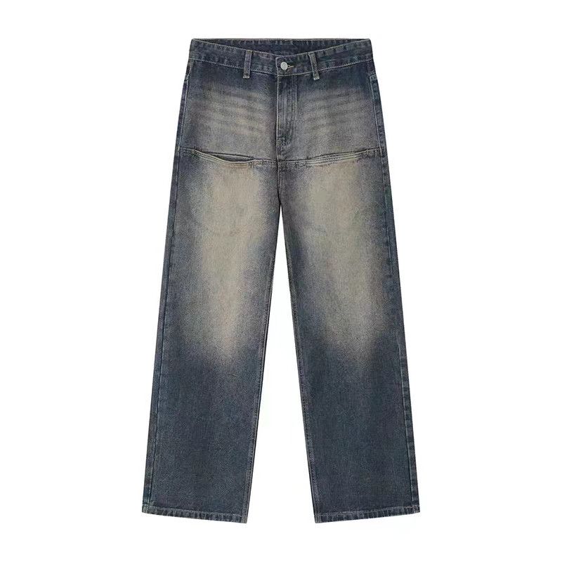 Japanese Brand × Jean Retro distressed blue washed patchwork pocket jeans Size US 34 / EU 50 - 5 Thumbnail