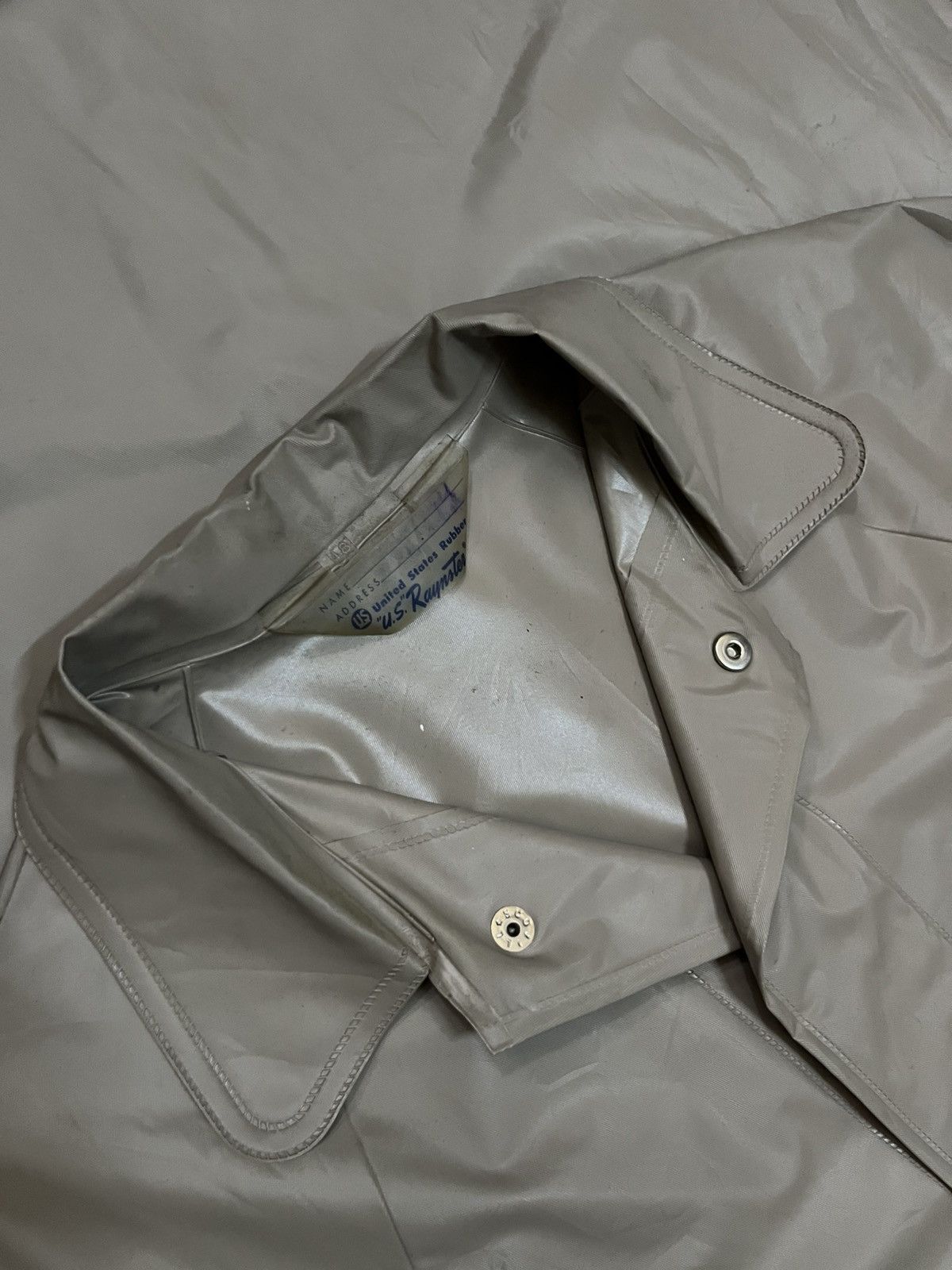 Vintage 1940s WW2 U.S Raynster united states rubber raincoats #I2 Size US M / EU 48-50 / 2 - 6 Thumbnail