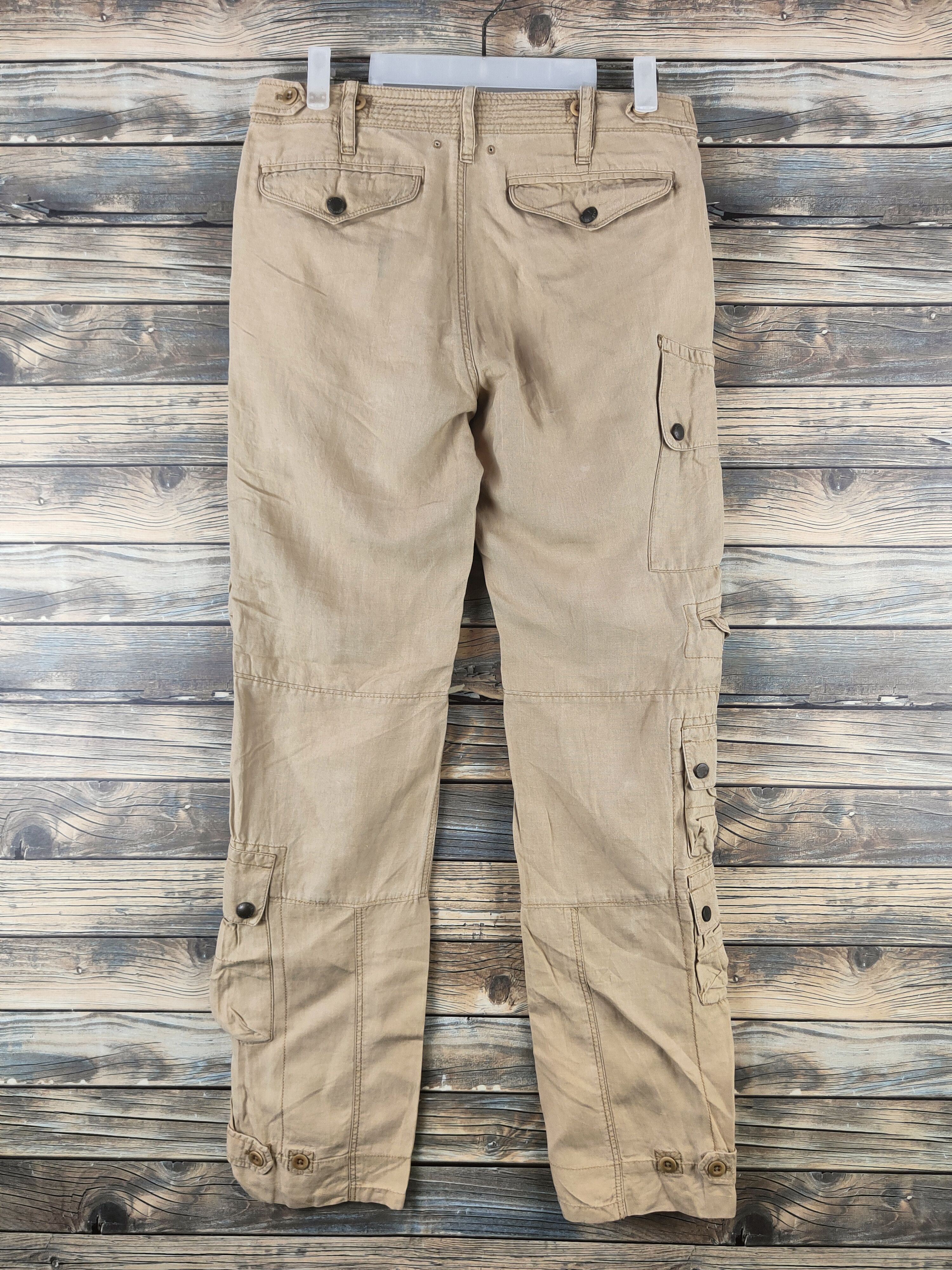 Ralph Lauren DL Ralph Lauren Beige Multipocket Cargo Pants #46-789 Size US 30 / EU 46 - 7 Thumbnail