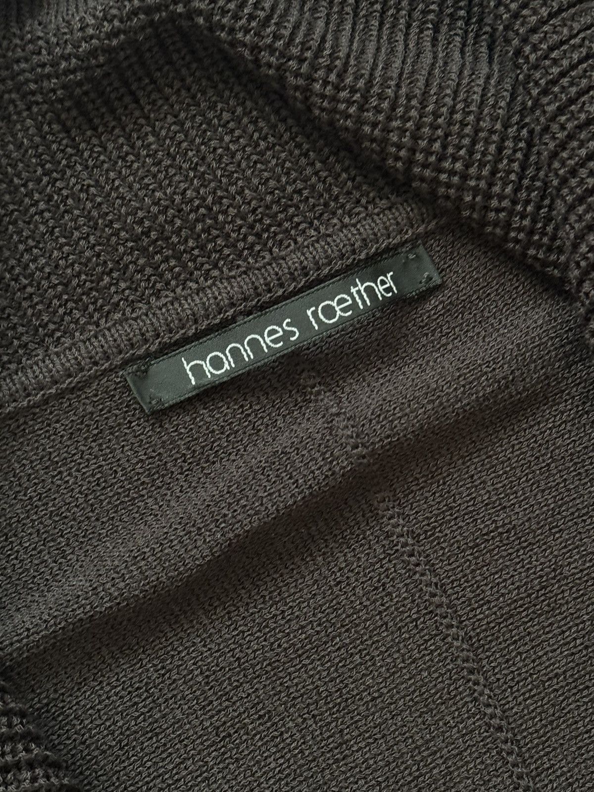Vintage × hannes roether Hannes Roether XL brown knitwear cape poncho cardigan sweate Size XL / US 12-14 / IT 48-50 - 11 Thumbnail