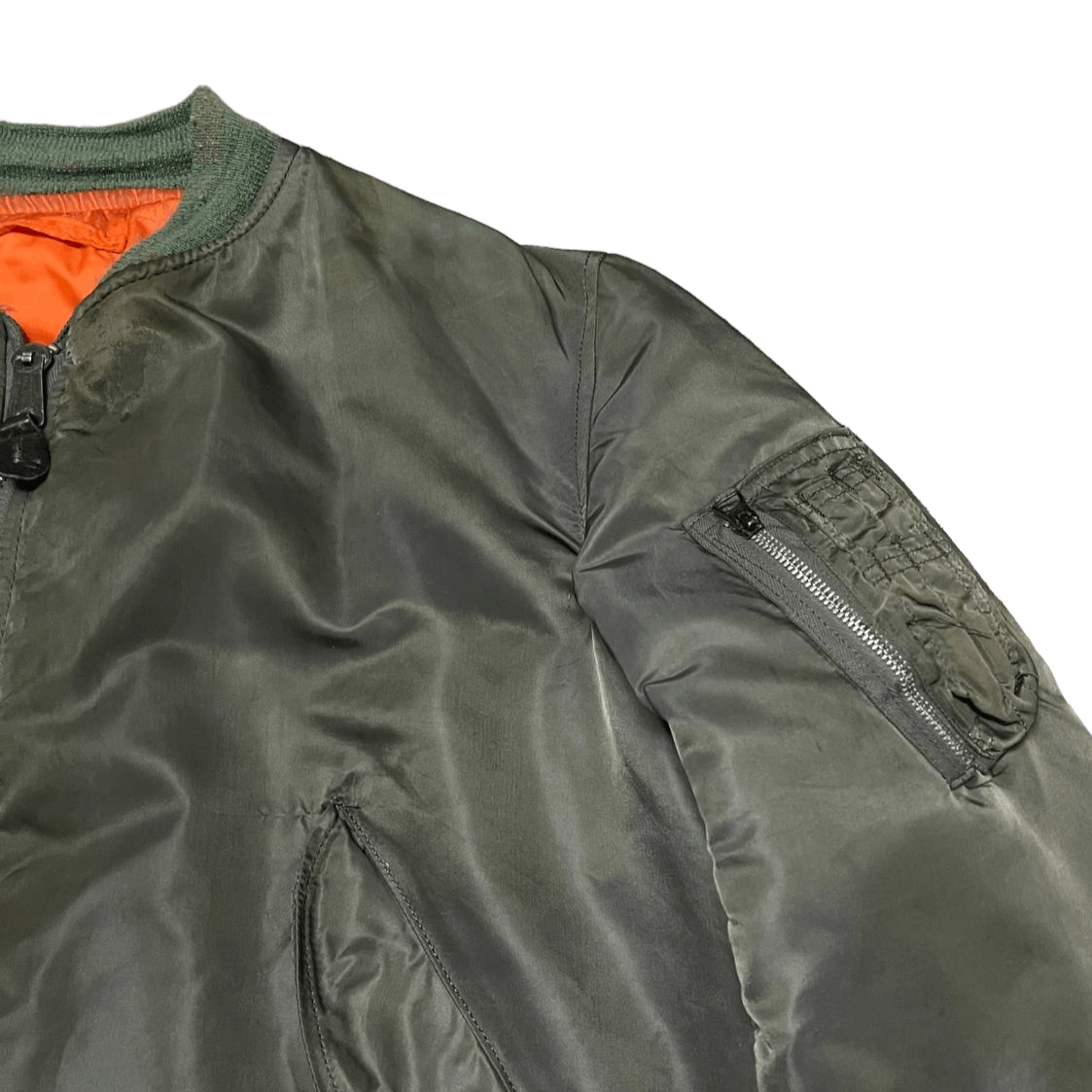 Alpha Industries Vintage Alpha Industries Flight Bomber Jacket Ma 1 Military Size US L / EU 52-54 / 3 - 6 Thumbnail