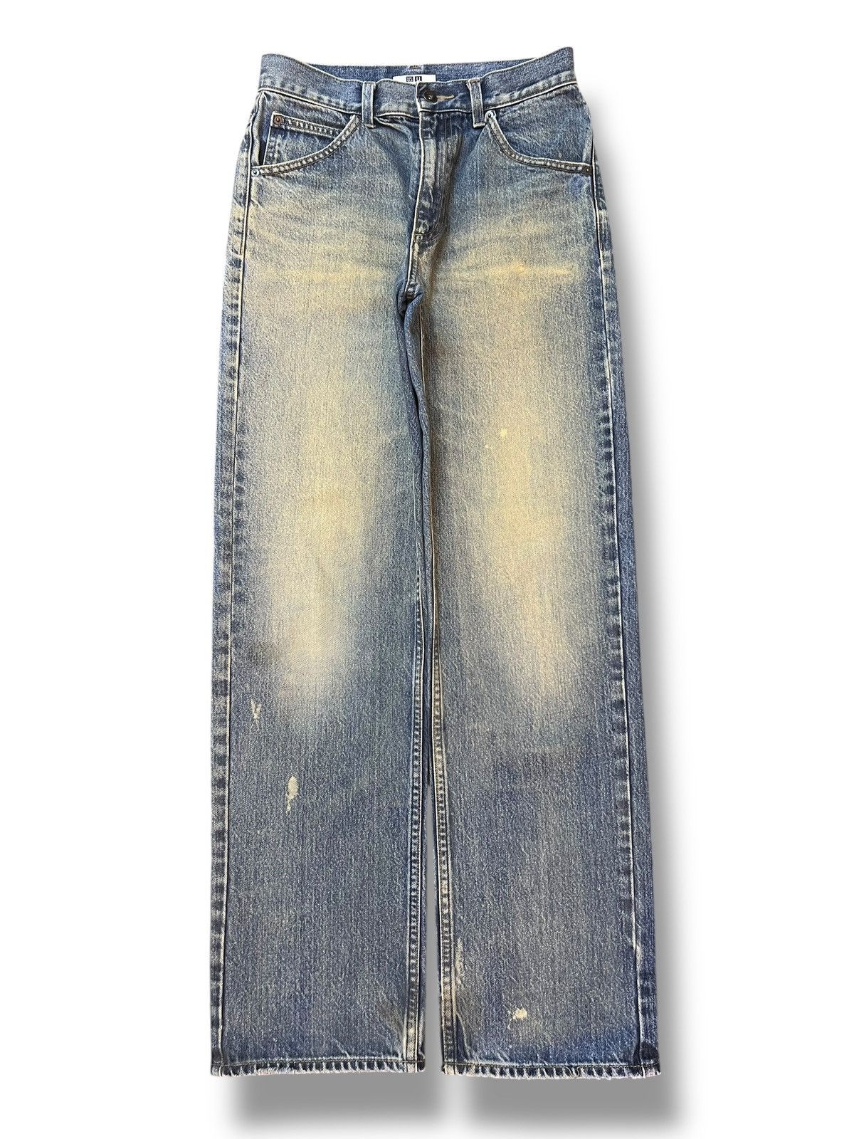 Uniqlo Vintage Uniqlo Japan - Faded Mud Wash, Loose Straight Jeans Size US 29 - 1 Thumbnail