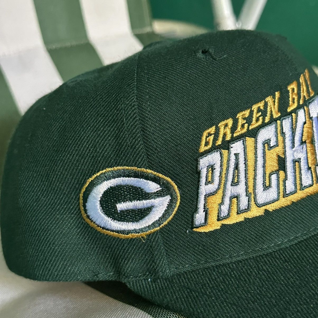NFL × Sports Specialties × Vintage Vintage Hat Green Bay Packers NFL Grid Sports Specialties Size ONE SIZE - 3 Thumbnail