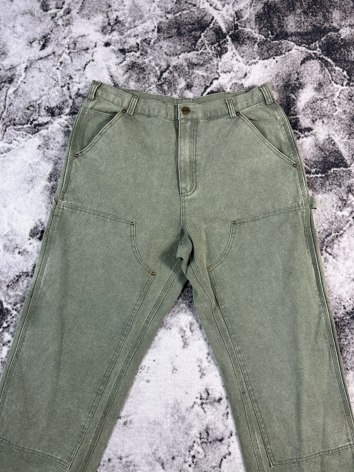 Carhartt Carhartt Green Work Pants Cargo Loose Fit W34 USA Size US 34 / EU 50 - 4 Thumbnail