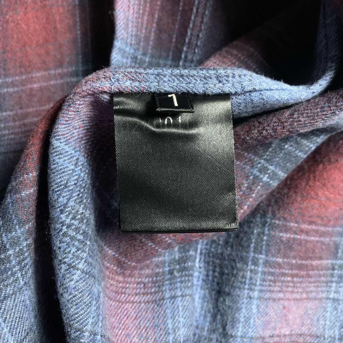 5351 POUR LES HOMMES × Japanese Brand 2000s 5351 Pour Les Hommes Shadow Plaid Shirt Size US S / EU 44-46 / 1 - 7 Thumbnail