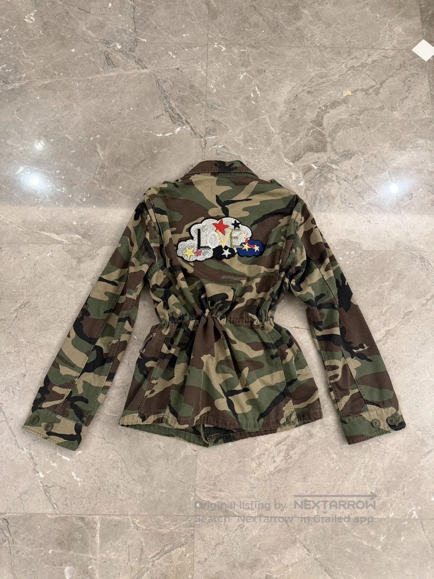 Saint Laurent Paris Saint Laurent Camouflage LOVE Star Parka. Size US S / EU 44-46 / 1 - 1 Thumbnail