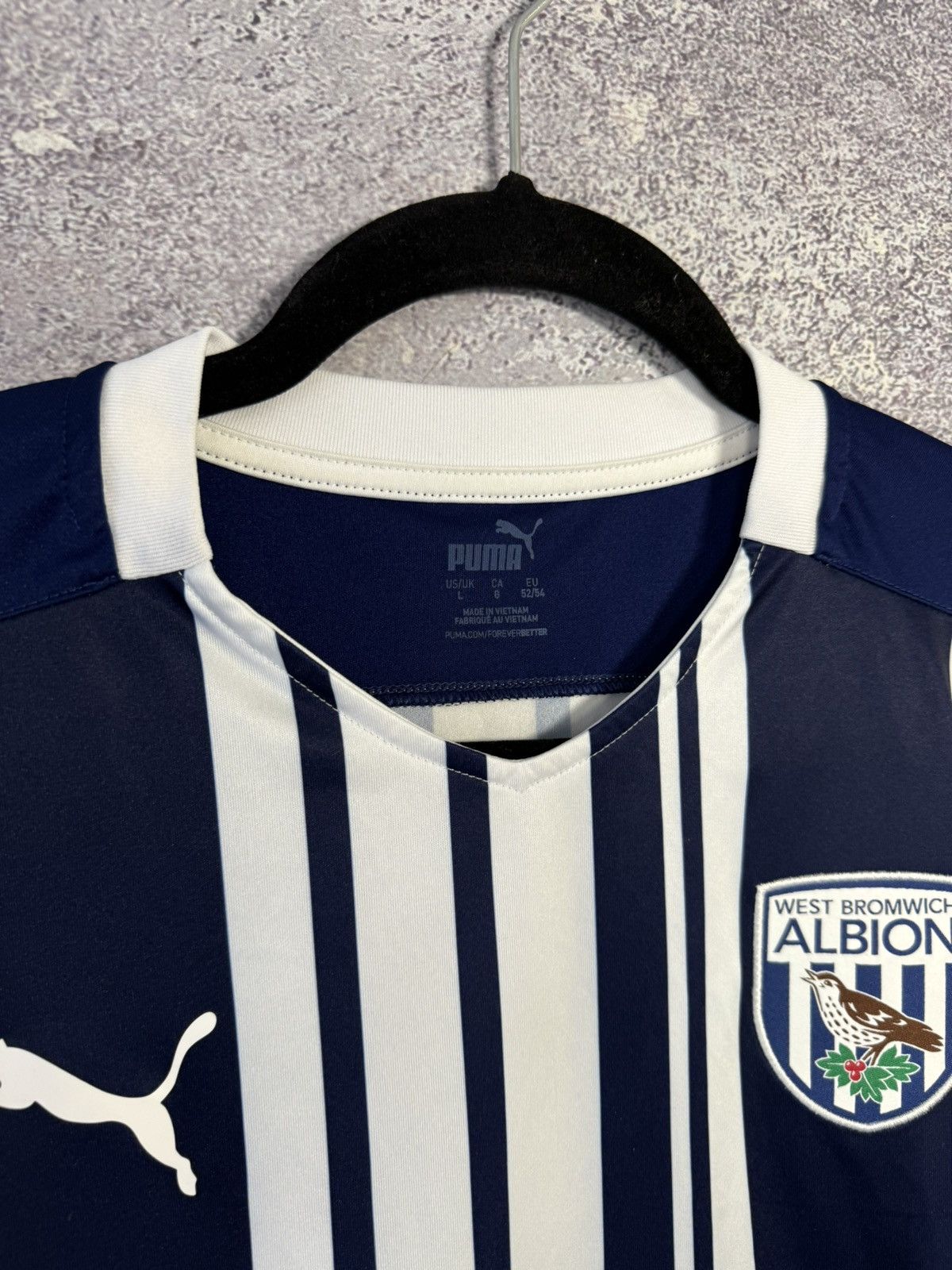 Puma × Vintage Vintage West Bromwich 2020/21 Puma Jersey blokcore Size US L / EU 52-54 / 3 - 8 Thumbnail