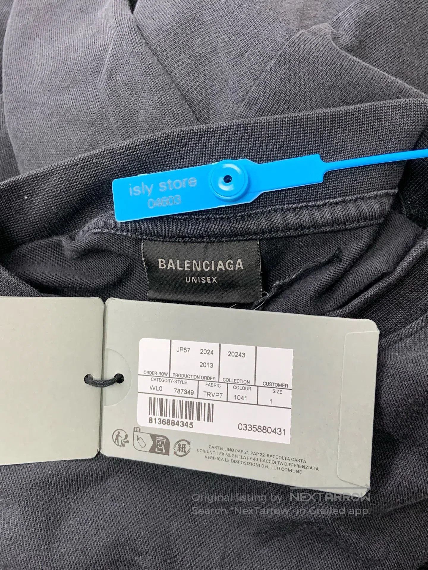 Balenciaga Balenciaga Letter Print Oversized Unisex T-shirt. Size US M / EU 48-50 / 2 - 5 Thumbnail