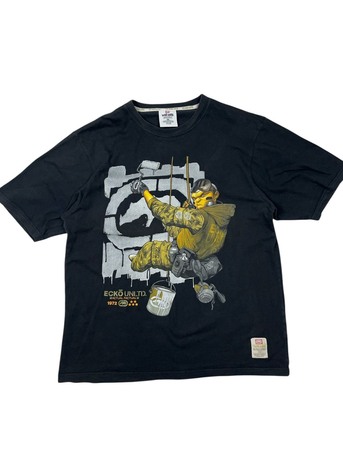 Vintage Ecko Unltd. Actual Factual Graffiti T-shirt y2k