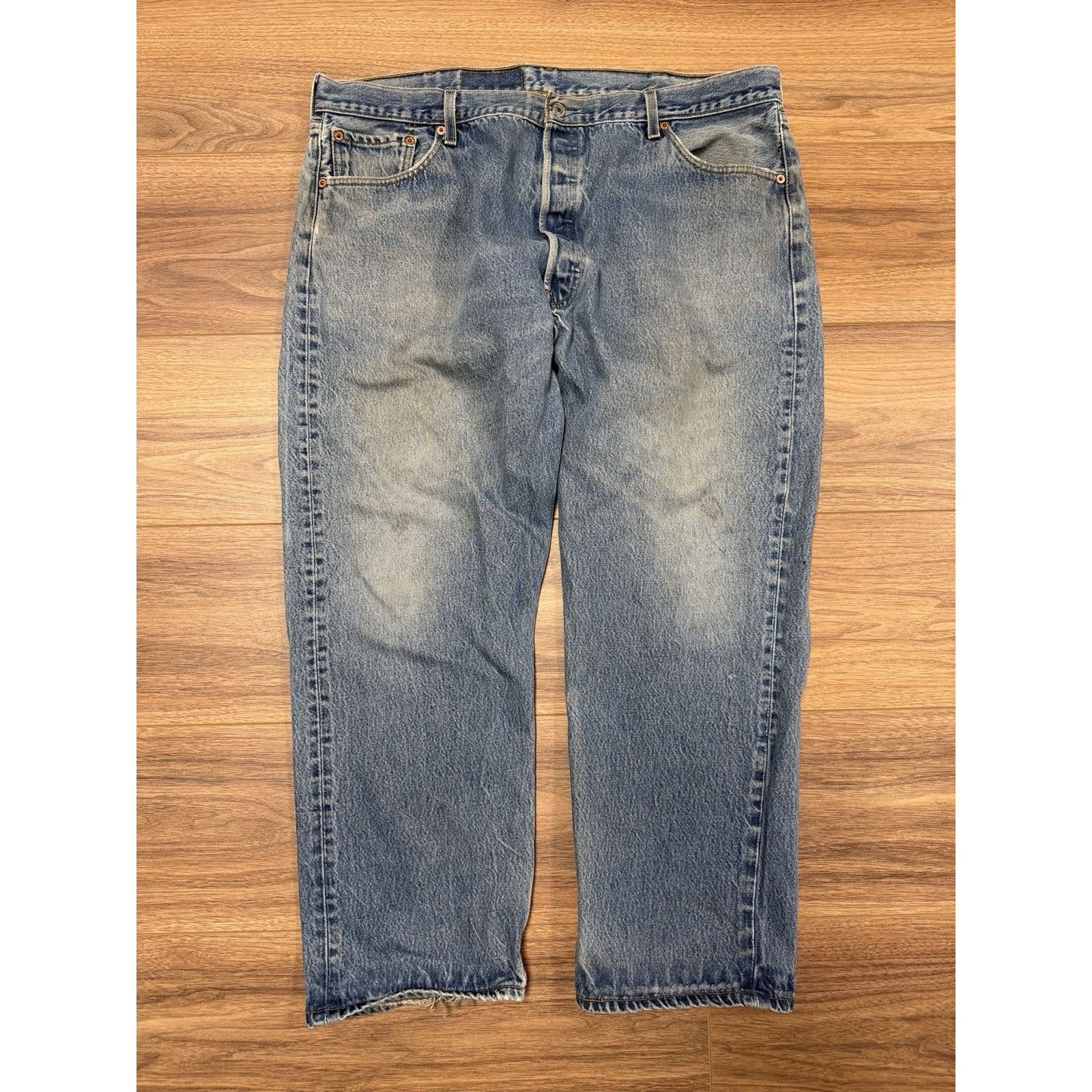 Levi's Vintage Levis 501 Jeans Mens 44x30 (40x27) Faded Blue USA Size US 44 / EU 60 - 1 Thumbnail
