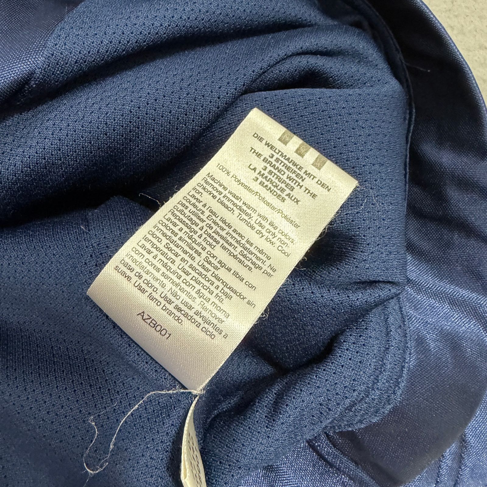 Adidas Vintage Adidas 3 stripe Satin Track Jacket Men's XL Blue Size US XL / EU 56 / 4 - 6 Thumbnail