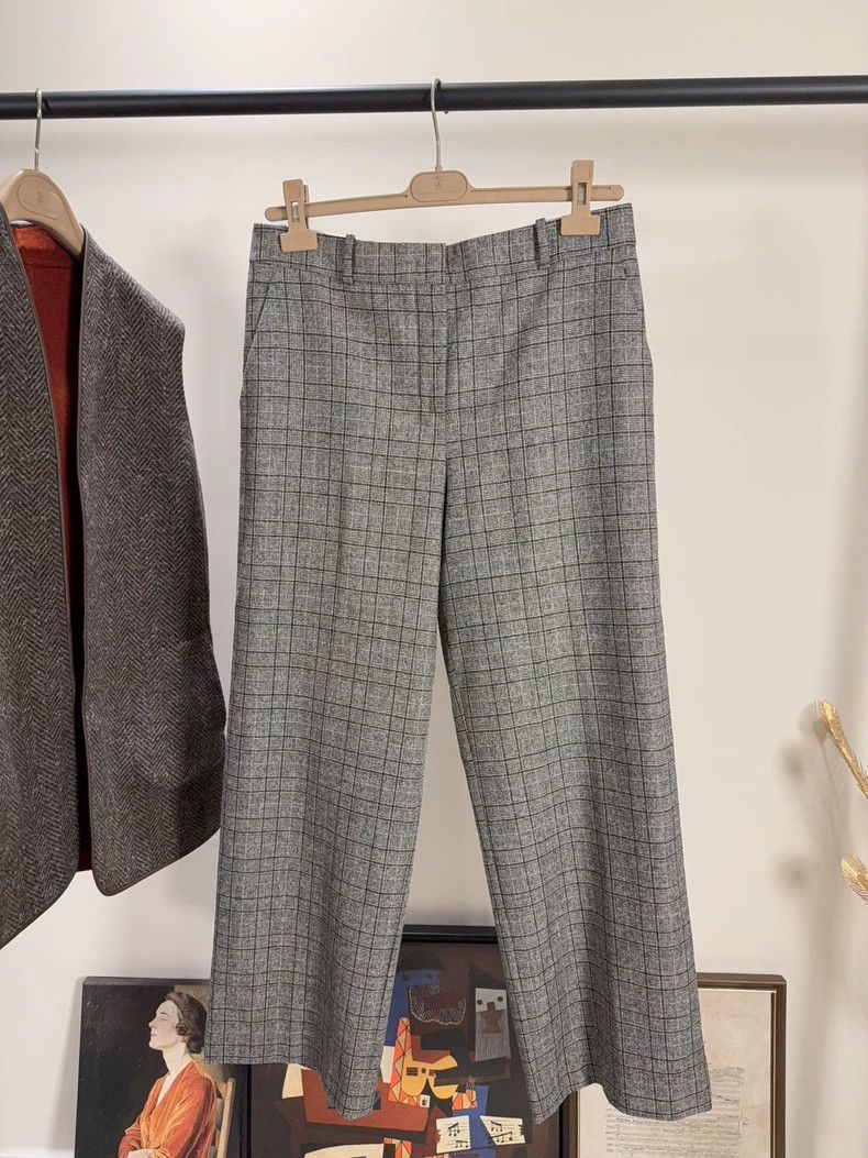 Loro Piana LORO PIANA Wool plaid trousers Size 28" / US 6 / IT 42 - 1 Thumbnail