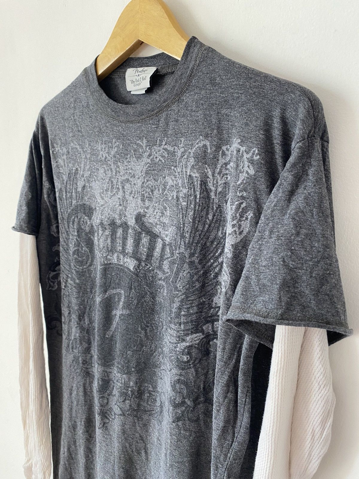 Band Tees Vintage 00s Fender Y2K Rare T-Shirt Size US L / EU 52-54 / 3 - 4 Thumbnail