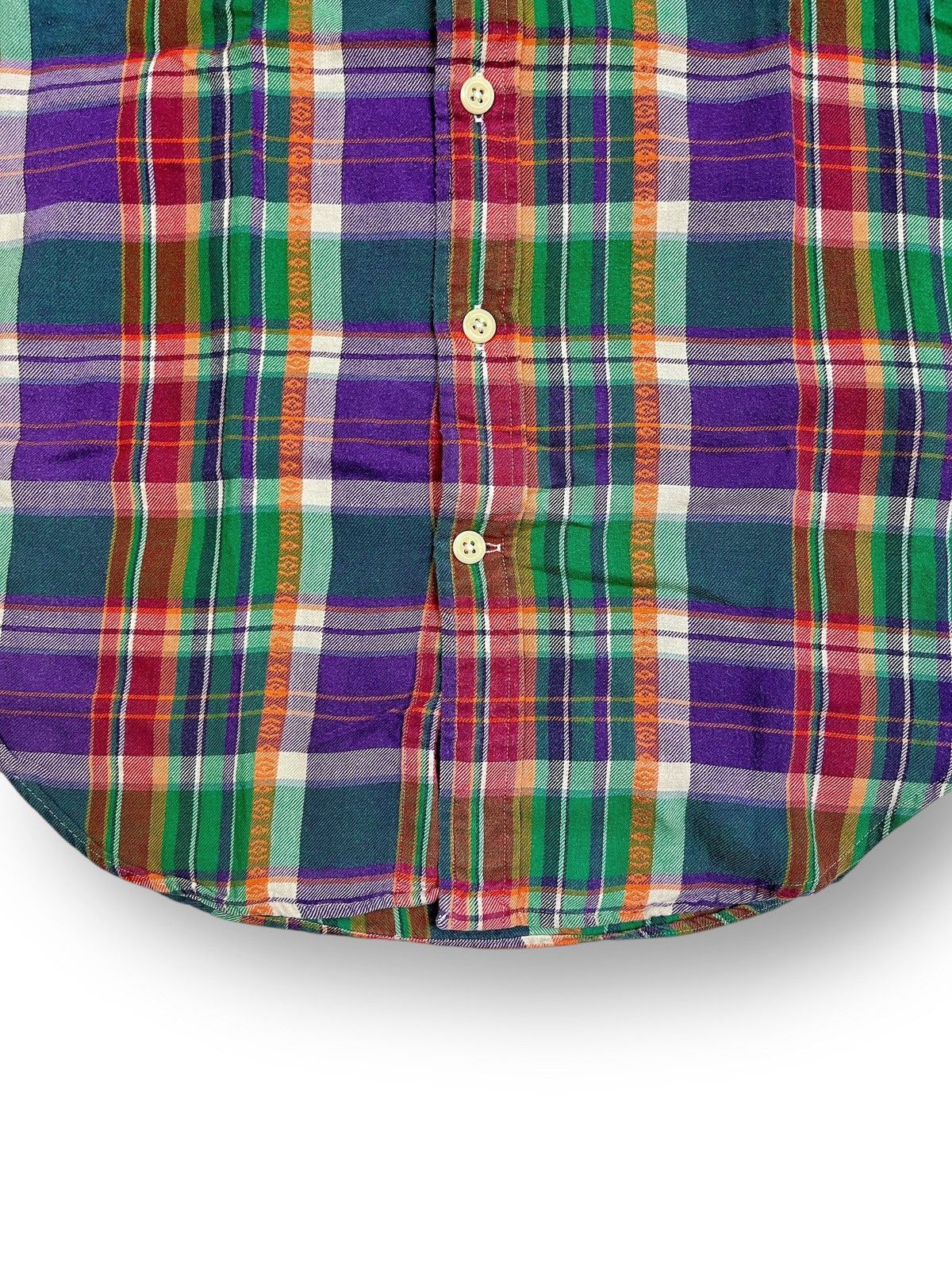 Polo Ralph Lauren × RRL Ralph Lauren × Ralph Lauren Y2K Ralph Lauren Double Pocket Multicolor Plaid Flannel Size US S / EU 44-46 / 1 - 5 Thumbnail
