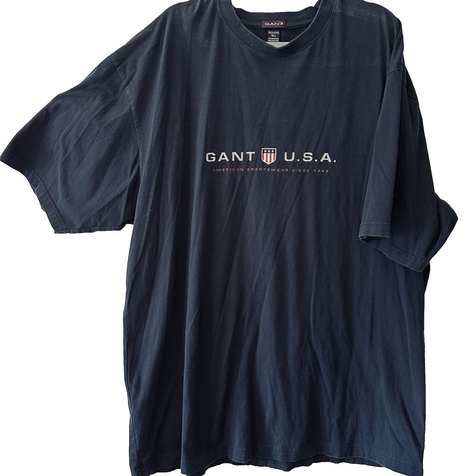 Gant Gant U.S.A. Graphic T-Shirt 2XLT Tall, Blue 100%Cotton Size US XXL / EU 58 / 5 - 1 Thumbnail