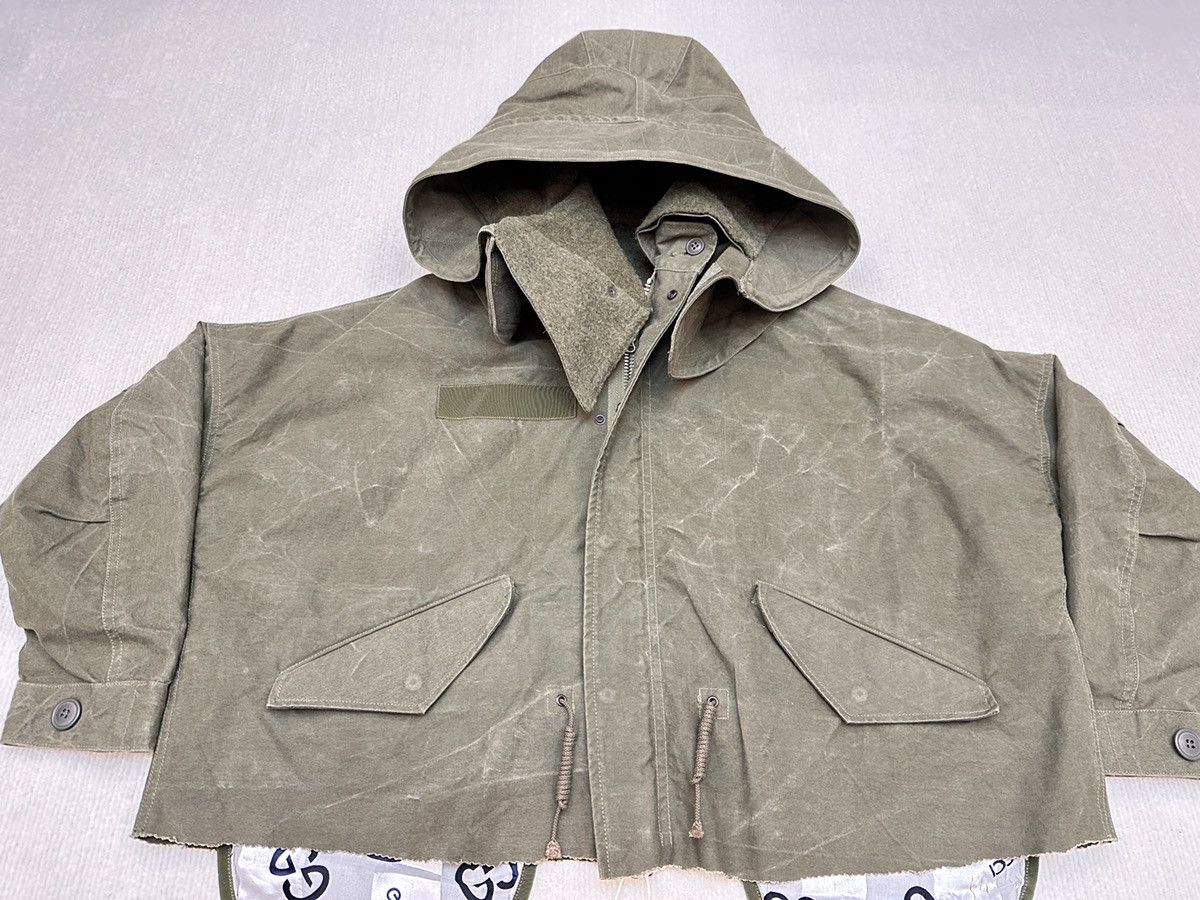 READYMADE Readymade Cut Fishtail Parka with Gucci Scarf M51
