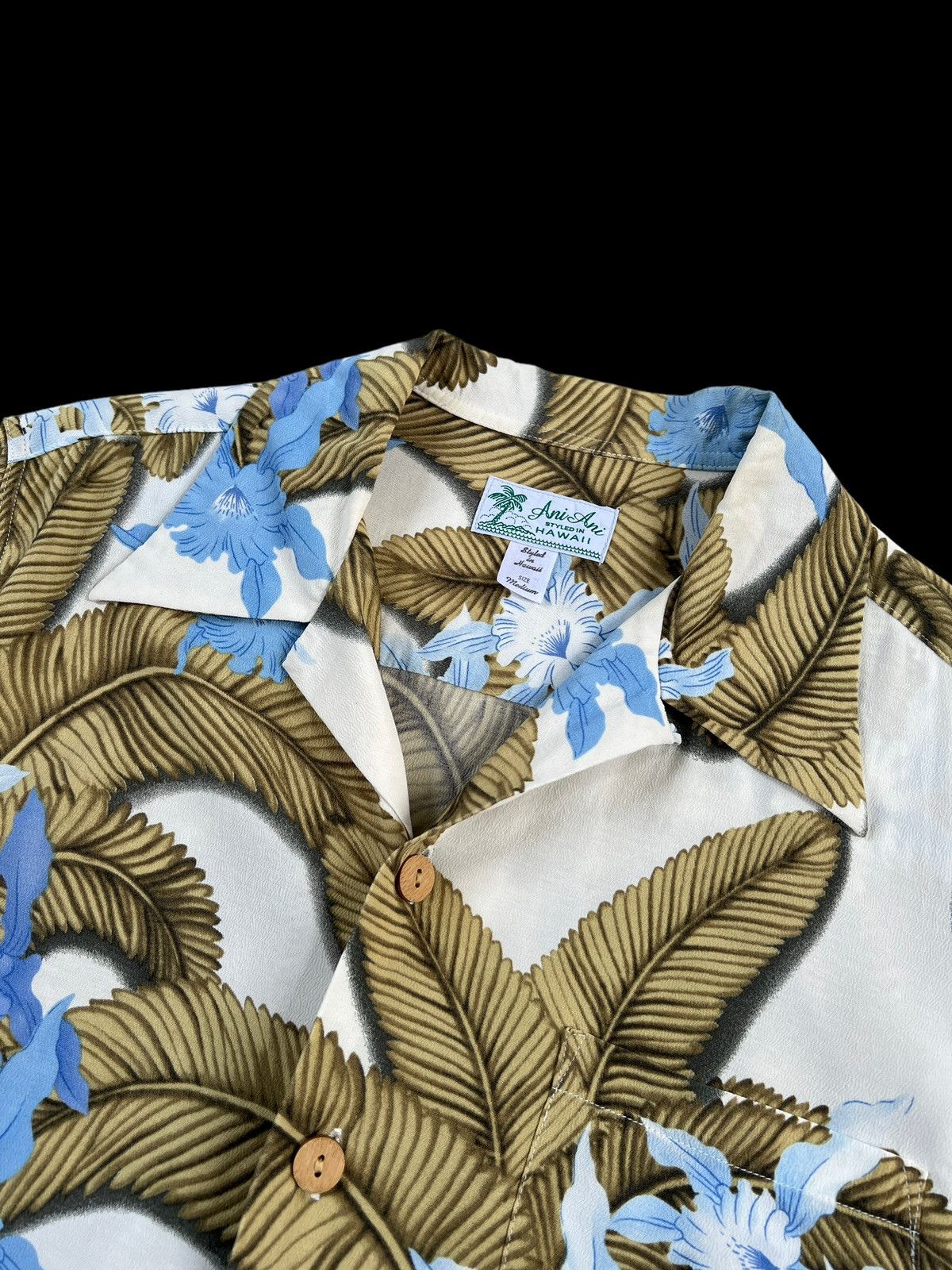 Vintage Vintage 90s Ani Ani 🇯🇵 Open Collar Rayon Hawaiian Shirt Size US S / EU 44-46 / 1 - 3 Thumbnail