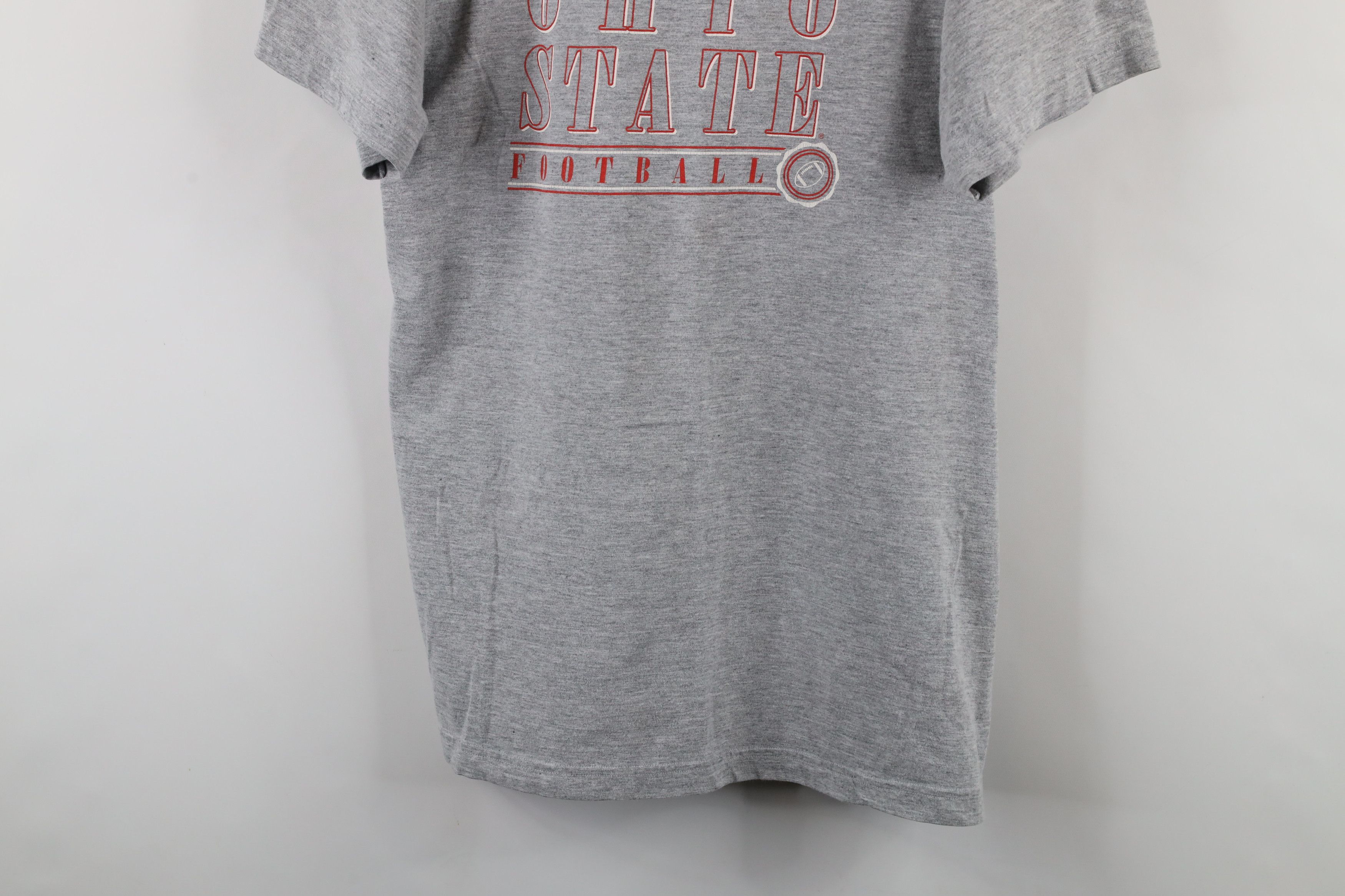 Vintage Vintage 90s Ohio State University Football T-Shirt Gray Size US L / EU 52-54 / 3 - 3 Thumbnail