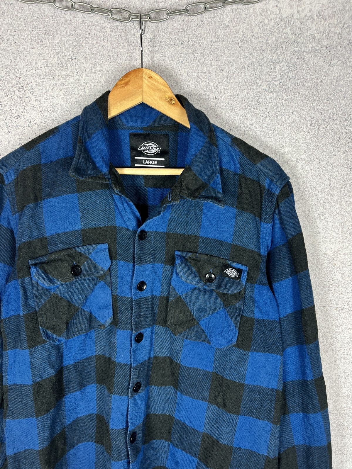 Dickies Flannel Dickies Blue Checked Shirt Size L Large Size US L / EU 52-54 / 3 - 2 Thumbnail
