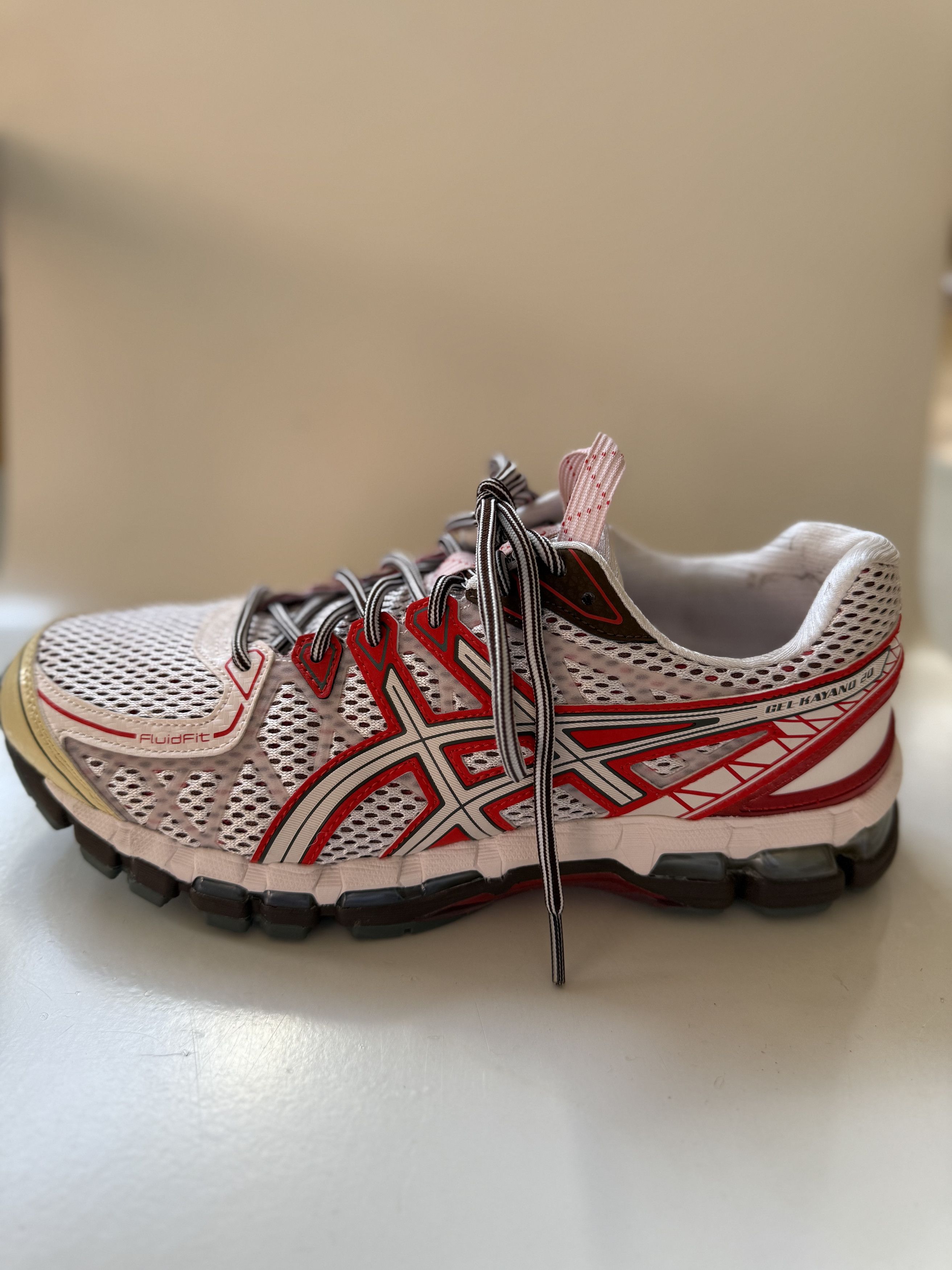 Asics Rare Gel Kayano 20 Red Sneakers Size US 9 / EU 42 - 4 Thumbnail