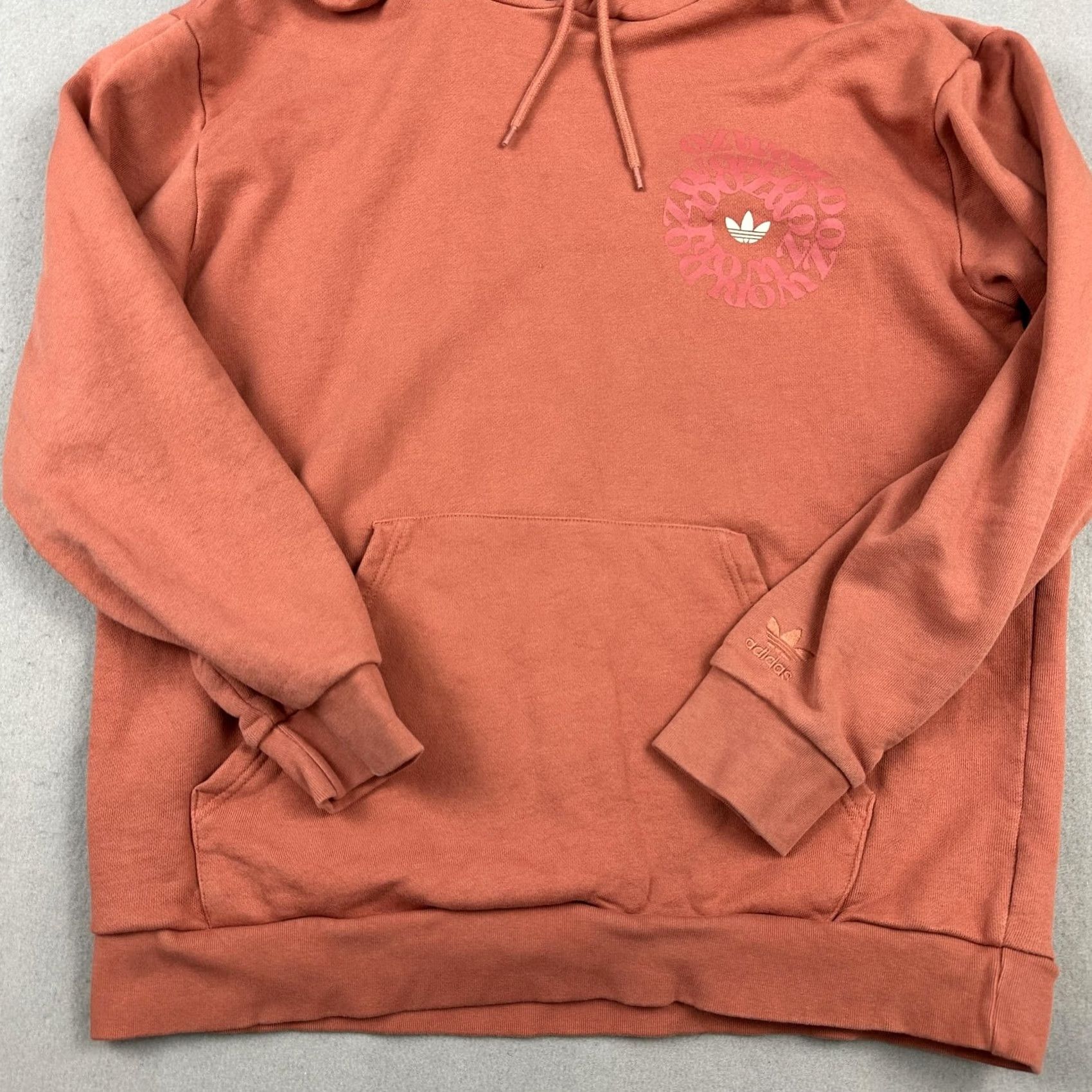 Adidas Adidas Originals Hoodie Men Large Orange Ozworld Trefoil Pullover Sweatshirt L Size US L / EU 52-54 / 3 - 3 Thumbnail