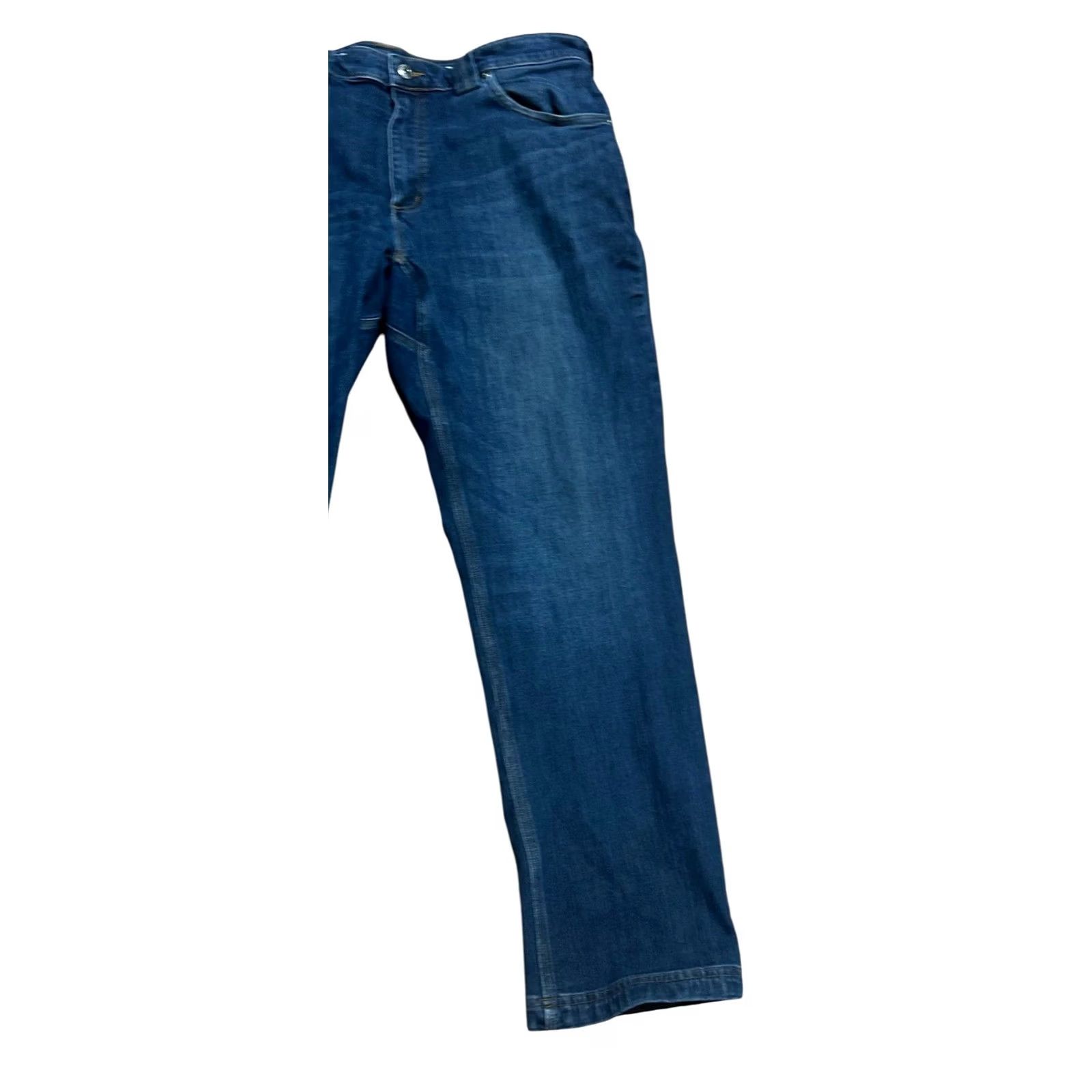 Duluth Trading Company Duluth Ballroom Double Flex Jeans 38x32 Regular Men's Denim 5-Pocket Blue Cotton Swing Cowboy Western USA 1980s–2020s Size US 38 / EU 54 - 3 Thumbnail