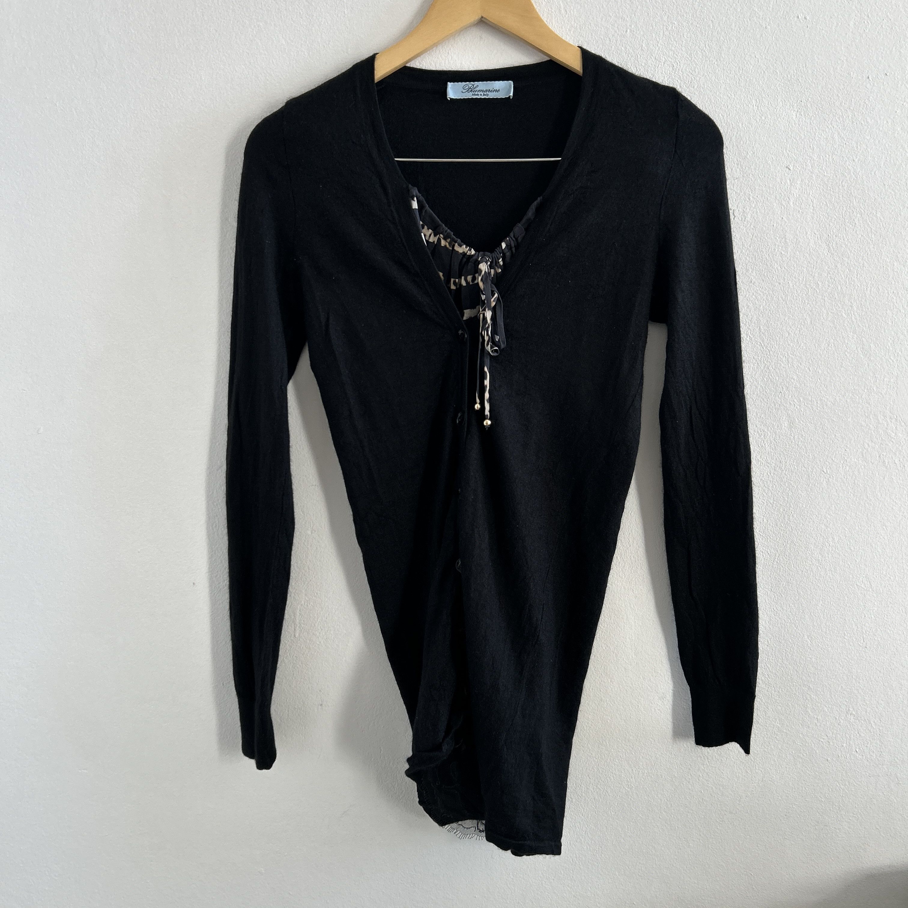 Blumarine intage Y2K Blumarine Cashmere Silk Cardigan Top Size XL / US 12-14 / IT 48-50 - 11 Thumbnail