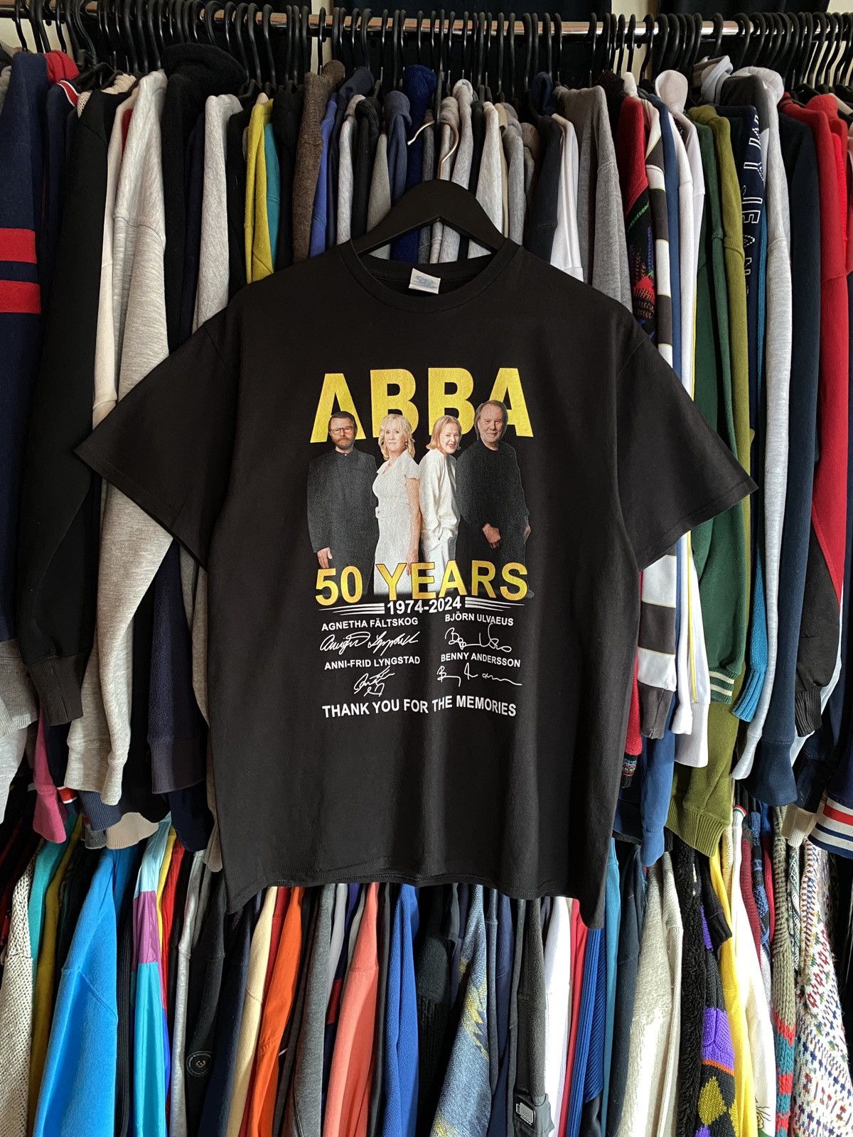 Band Tees VINTAGE ABBA T-SHIRT 2000s Size US L / EU 52-54 / 3 - 1 Thumbnail