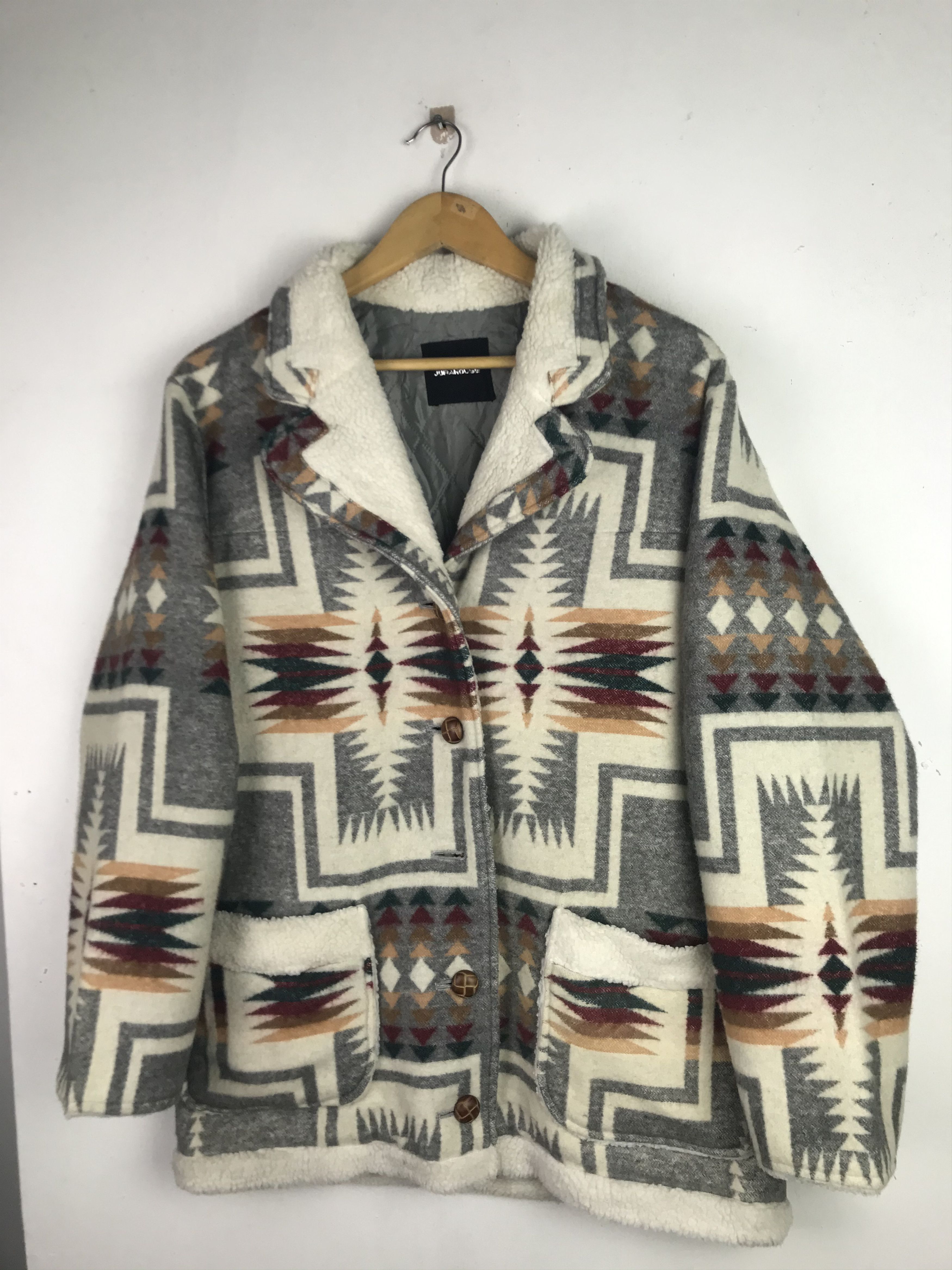 Japanese Brand Vintage Art Navajo Wool Jacket Inspired By Pandleton Size US L / EU 52-54 / 3 - 5 Thumbnail