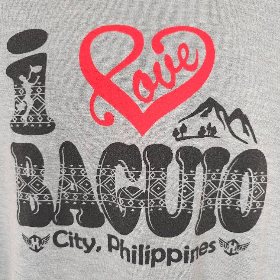 Vintage DONE I Love Baguio City T Shirt Mens Medium Gray Philippines Travel Destination Shirts Size US M / EU 48-50 / 2 - 3 Thumbnail