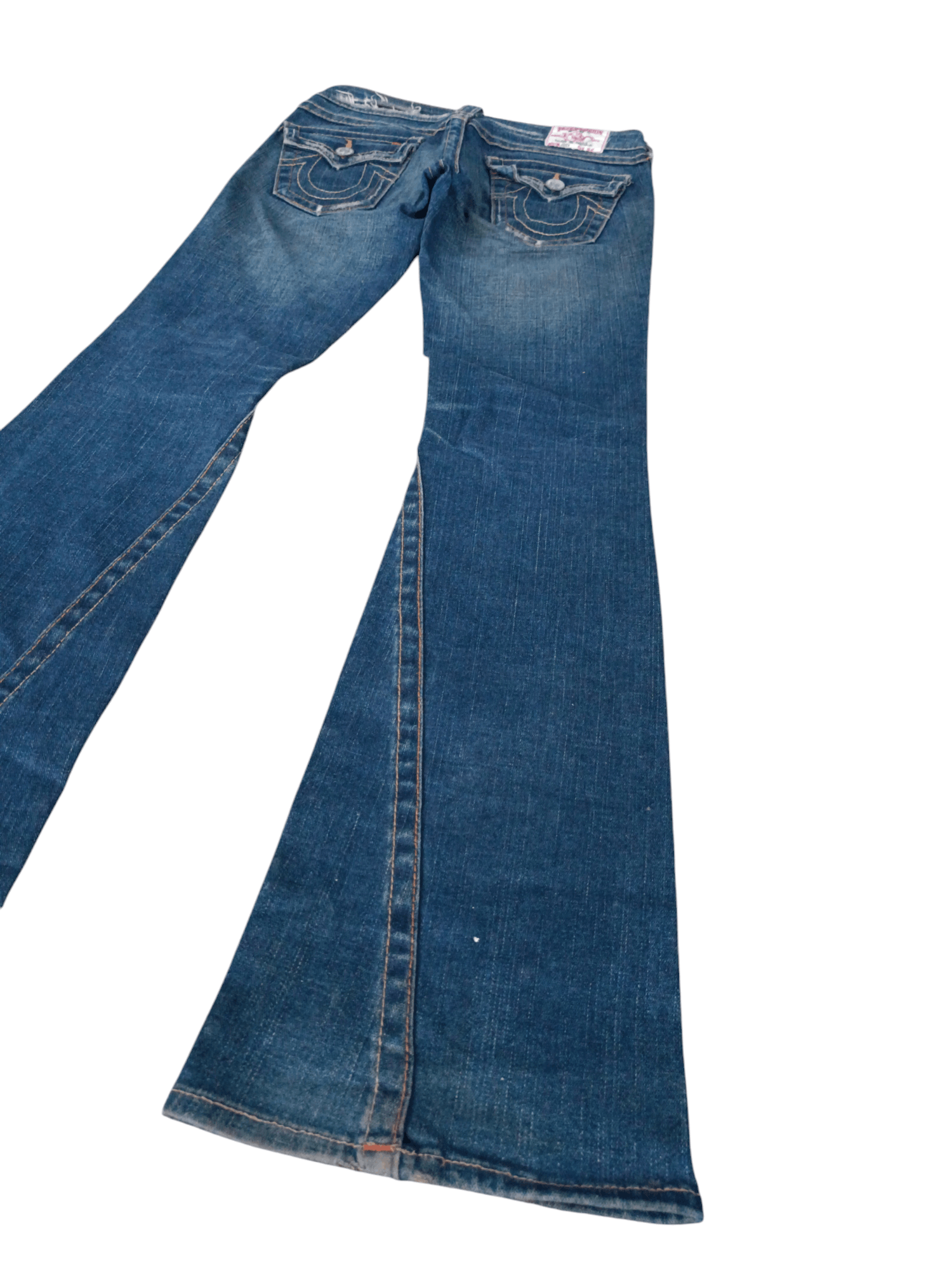 True Religion × Vintage True Religion ひ Joey Flare Distressed Unisex Jeans Size US 28 / EU 44 - 17 Thumbnail