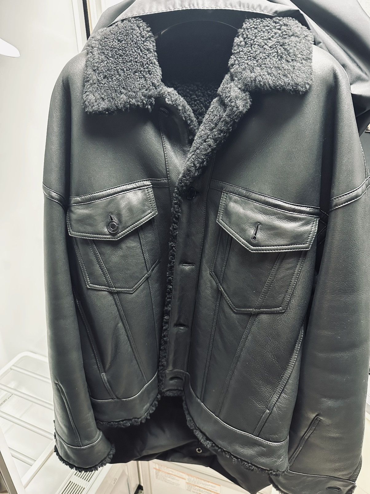 Juun.J juun.j Shearling sheep skin leather jacket Size US XXL / EU 58 / 5 - 1 Thumbnail