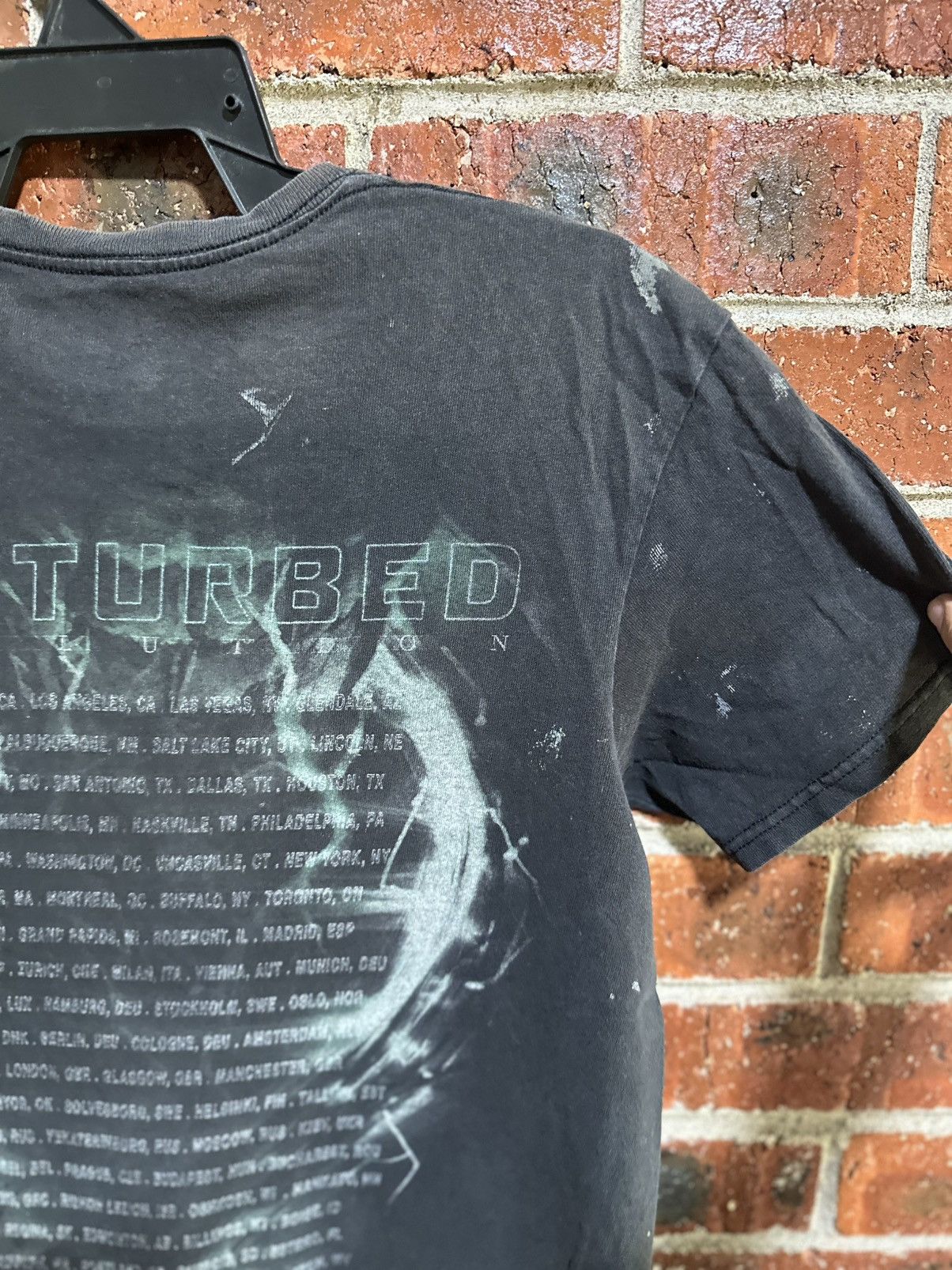 Band Tees Thrashed Vintage Disturbed Evolution Distress Tee Size US M / EU 48-50 / 2 - 7 Thumbnail