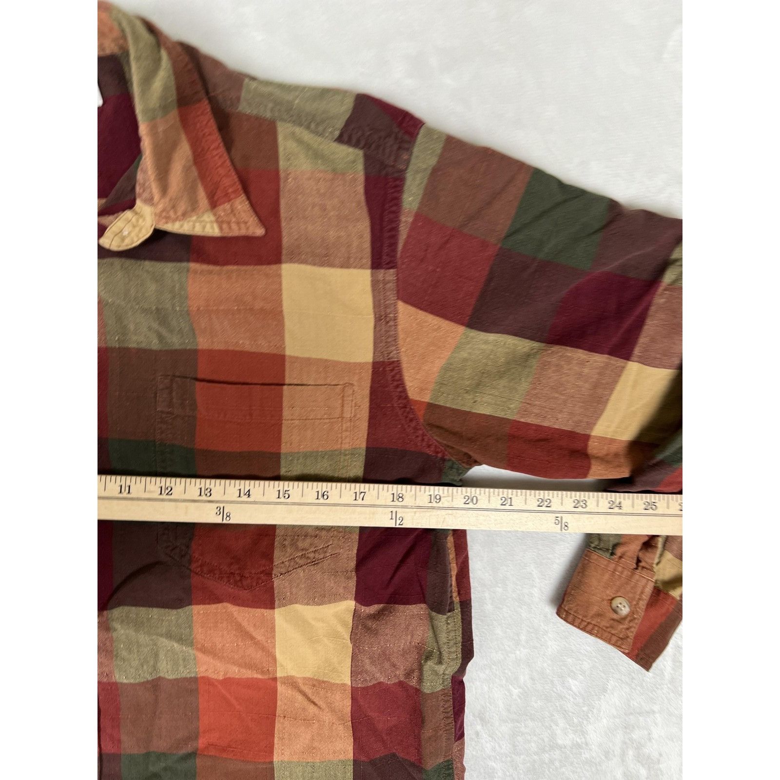 Other Dress Barn Shirt Women's Medium Multicolor Plaid Long Sleeve Size M / US 6-8 / IT 42-44 - 4 Thumbnail
