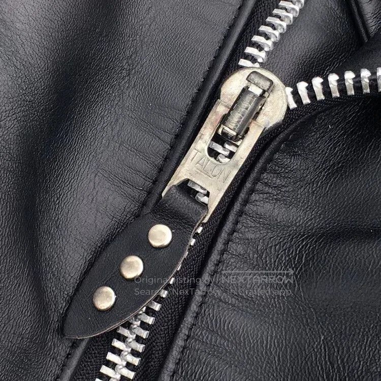 The Real McCoy's real mccoy's black leather motorcycle jacket. Size US M / EU 48-50 / 2 - 5 Thumbnail