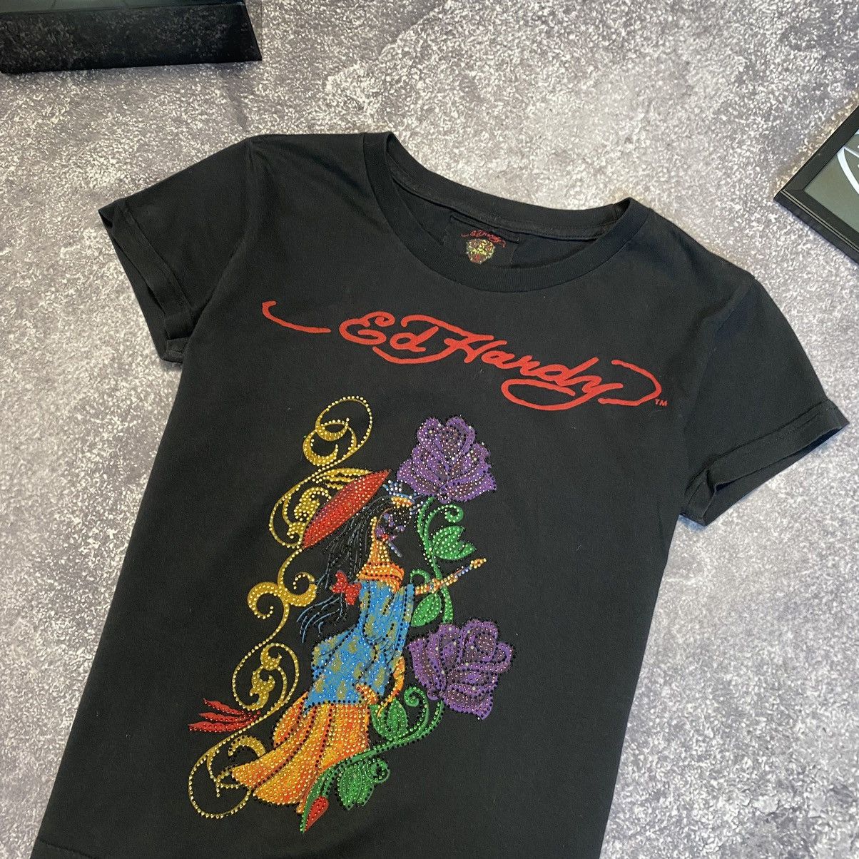 Ed Hardy Designer Ed Hardy by Christian Audigier Big Logo tee Size L / US 10 / IT 46 - 3 Thumbnail