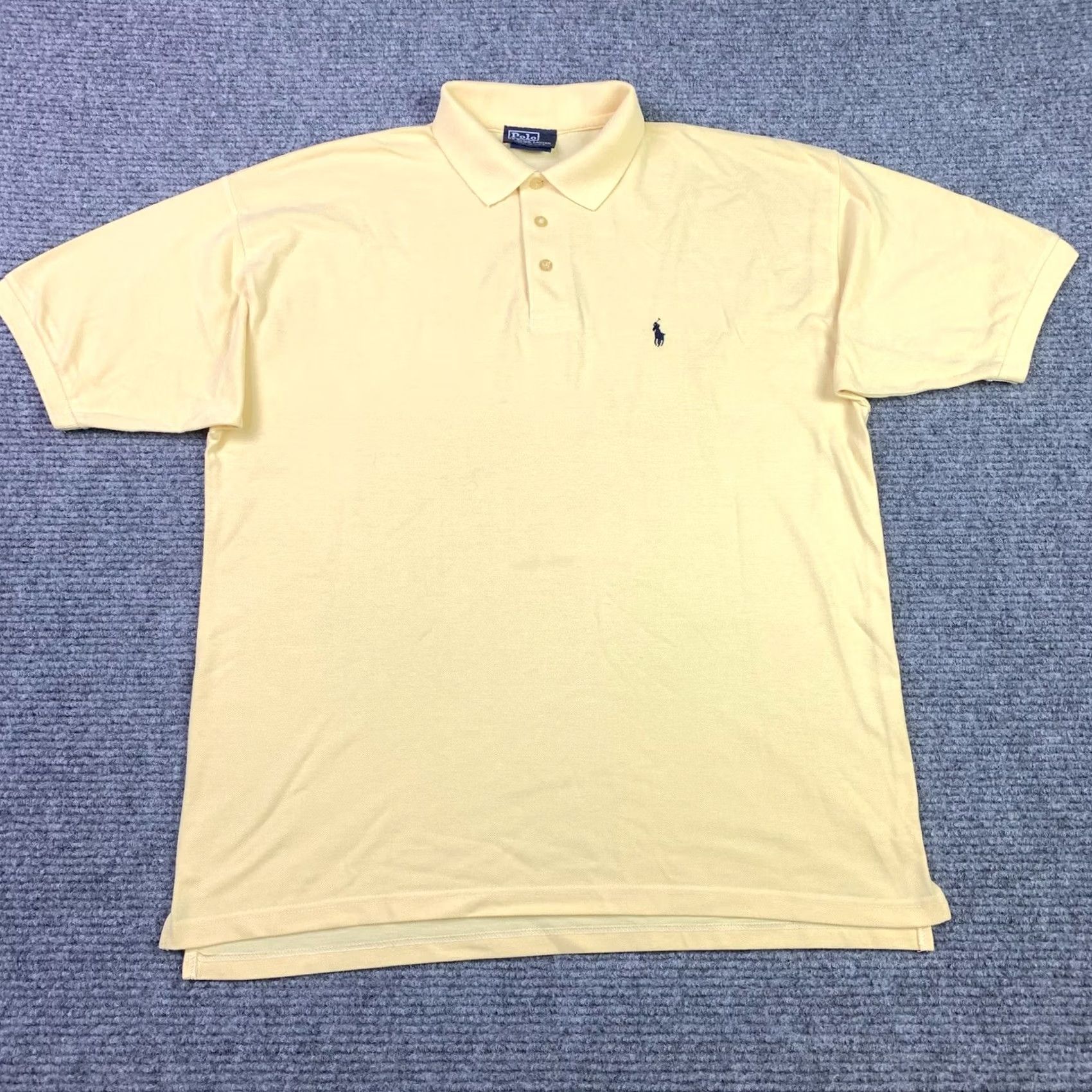 Polo Ralph Lauren VINTAGE Polo Ralph Lauren Polo Yellow Short Sleeve XL Mens Embroidered Logo USA 90s Size US XL / EU 56 / 4 - 3 Thumbnail