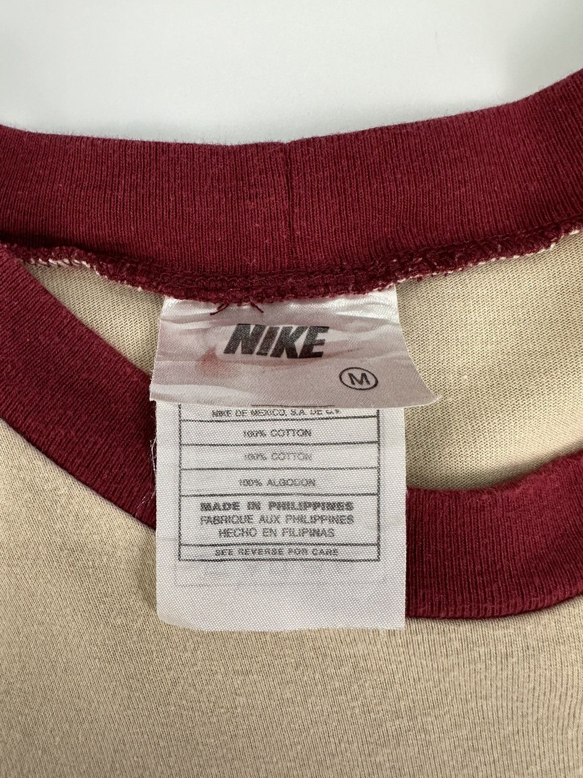 Nike Nike 90s Raglan Spellout Logo Vintage Tshirt A598 Size US M / EU 48-50 / 2 - 8 Thumbnail