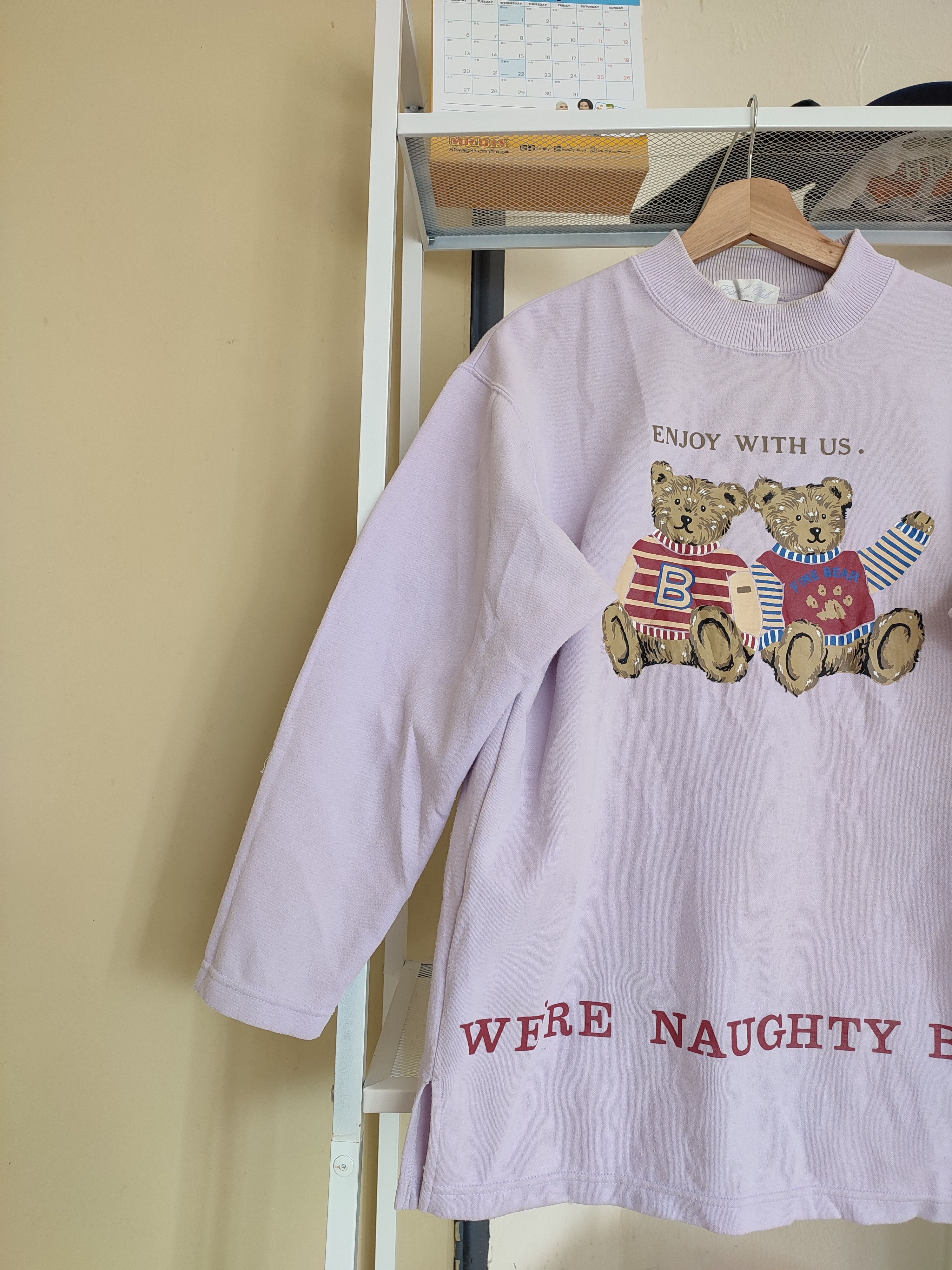 Vintage Vintage Fine Bear Were Naughty Bear Sweatshirts Size M / US 6-8 / IT 42-44 - 3 Thumbnail
