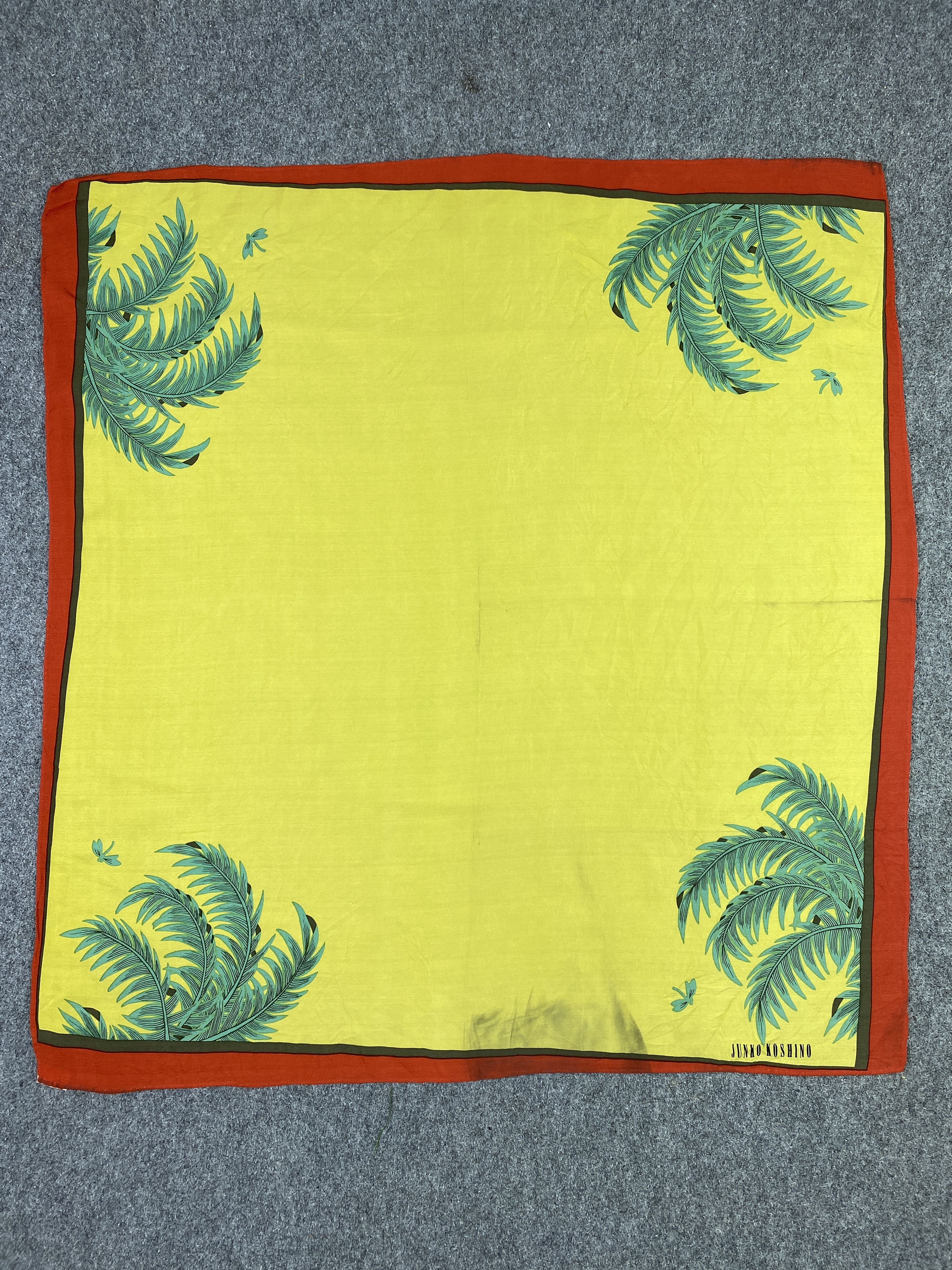 Other Vintage Junko Koshino Silk Scarf / Silk Shawl SN0273 Size ONE SIZE - 8 Thumbnail