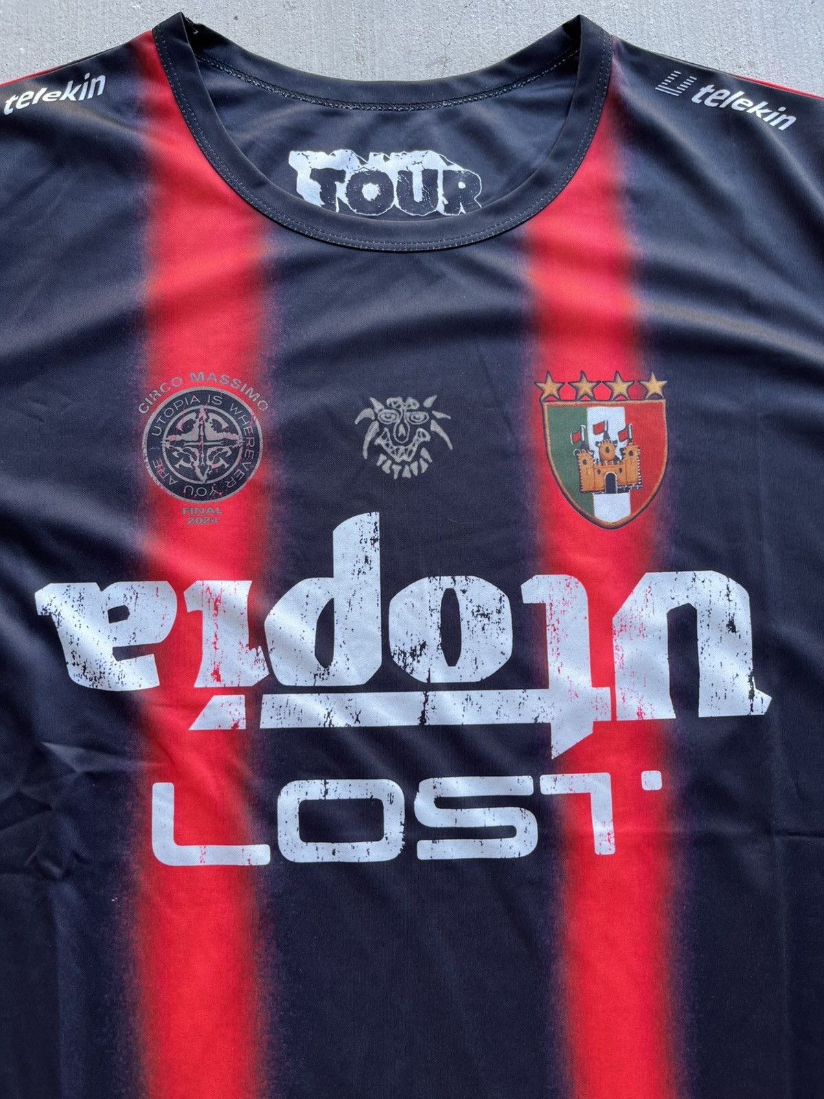 cactus jack Italy soccer jersey Lサイズ Travis Scott Italy Soccer Jersey Black Men's - FW24 - US