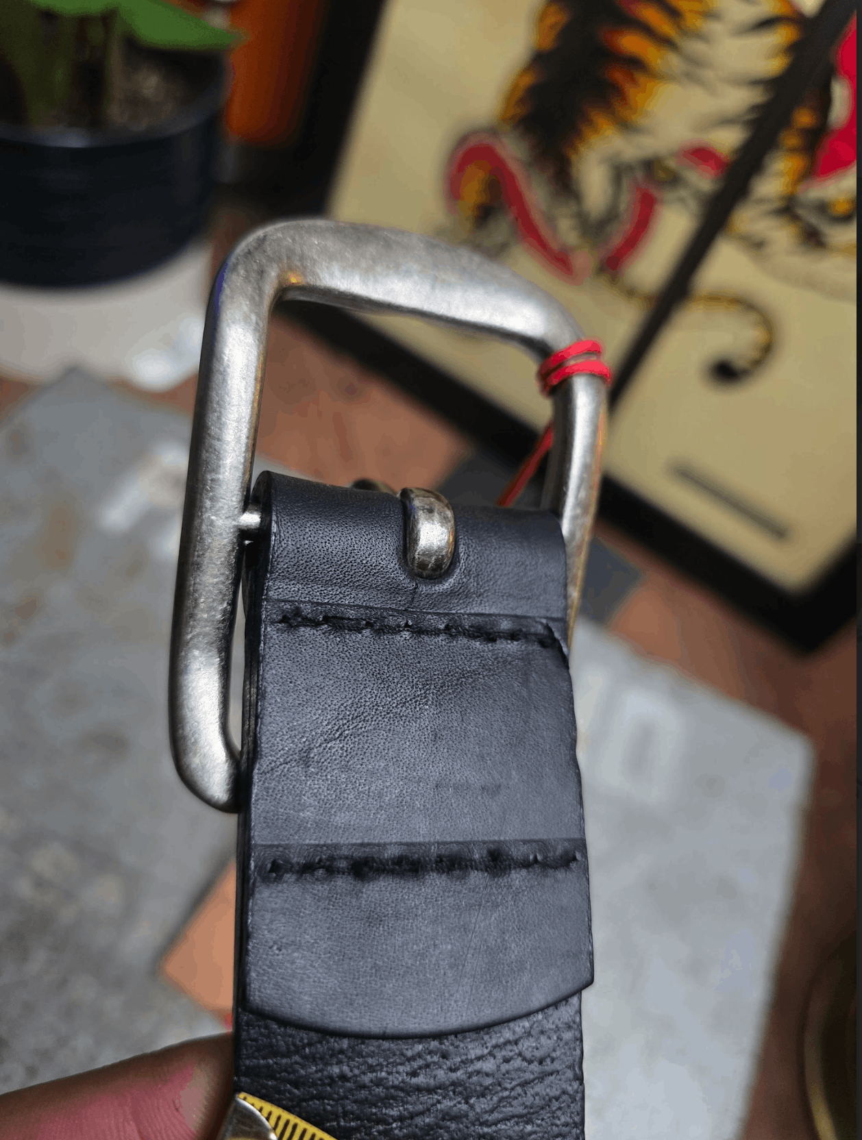 Naked & Famous Thick Belt - 7mm Bovine Leather Size 30 - 7 Thumbnail