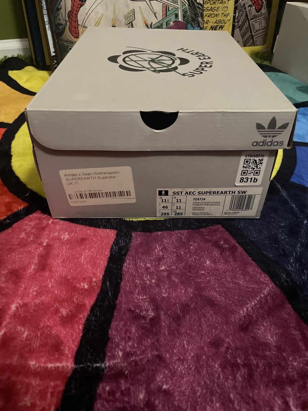 Adidas Sean Wortherspoon Super Earth Adidas Superstar Size US 11.5 / EU 44-45 - 13 Thumbnail