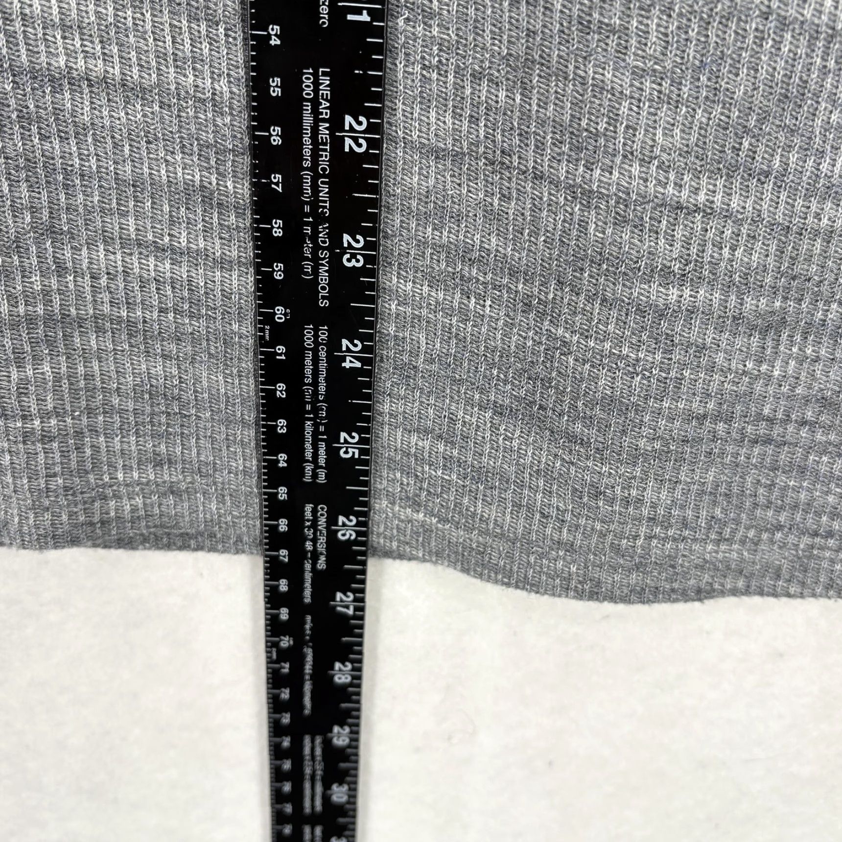 Vince Vince Sweater Mens Medium Gray Waffle Knit Crewneck Long Sleeve Thermal Cotton Size US M / EU 48-50 / 2 - 7 Thumbnail